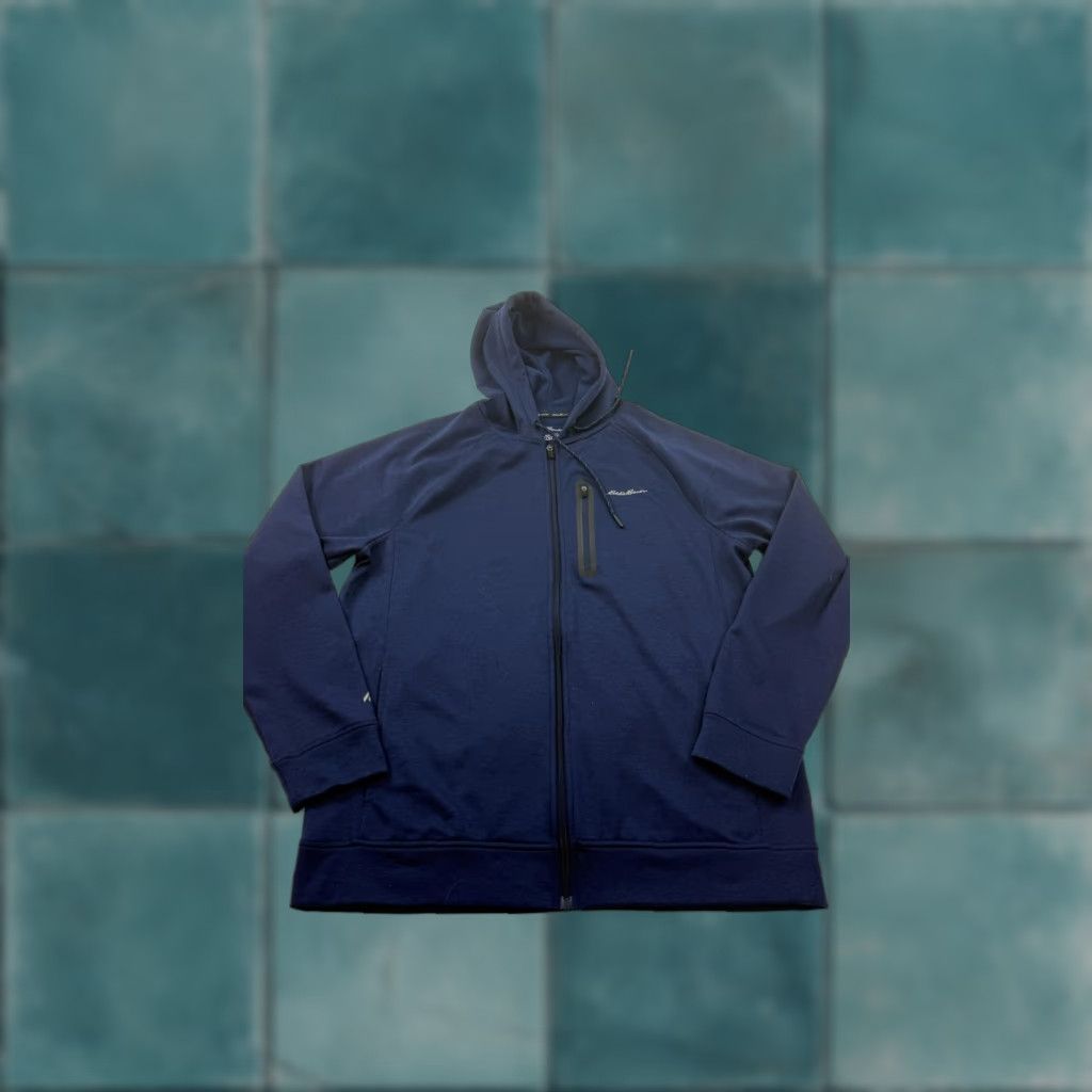 Eddie Bauer Eddie Bauer Hoodie Mens Large Blue Motion FreeDry Full Zip Fleece Size US L / EU 52-54 / 3 - 1 Thumbnail