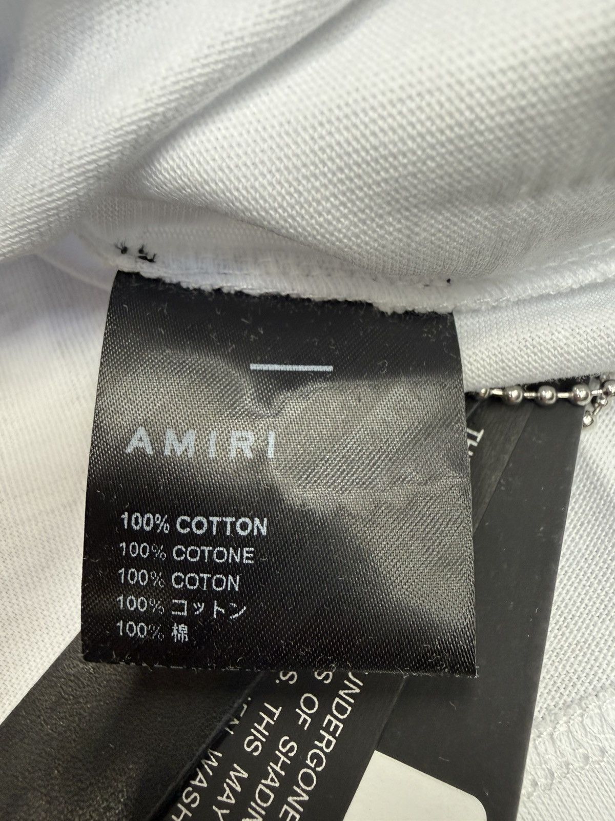 Amiri Ma Bar Club Tee White. BNWT. RRP £440 Size US S / EU 44-46 / 1 - 6 Thumbnail