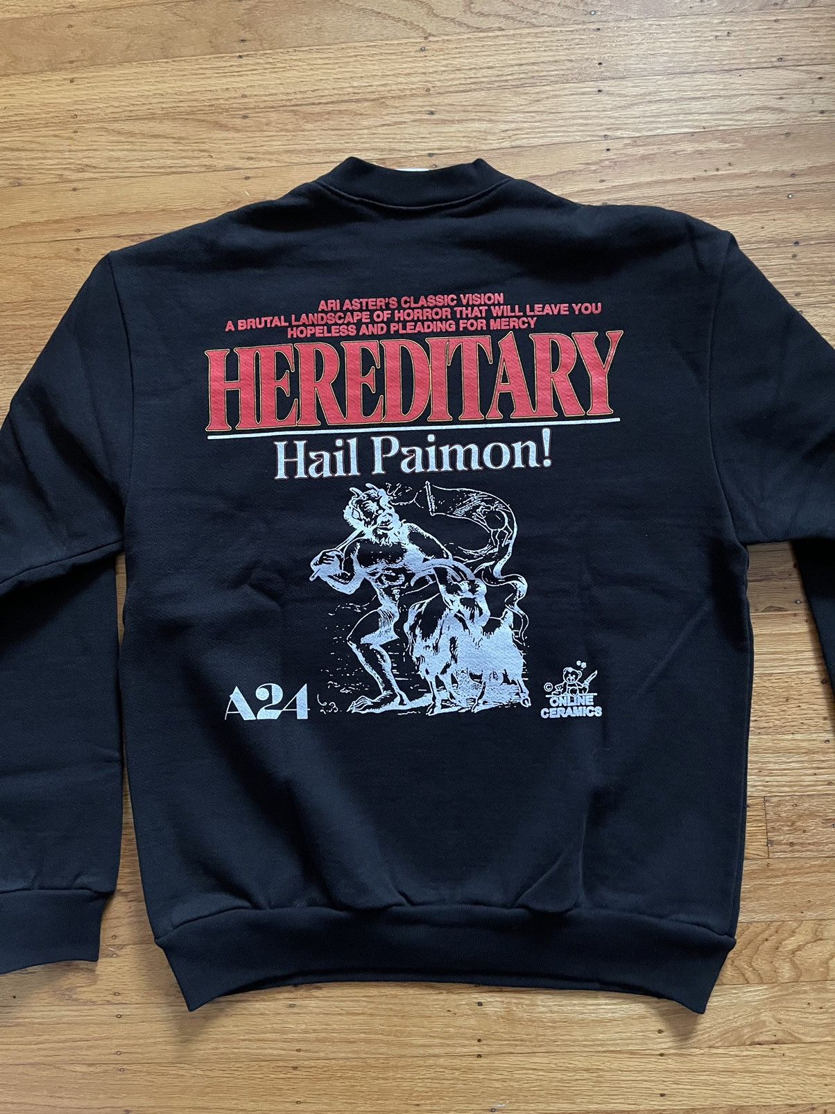 A24 × Online Ceramics ONLINE CERAMICS x A24 HEREDITARY CREWNECK SWEATER Size US M / EU 48-50 / 2 - 2 Thumbnail