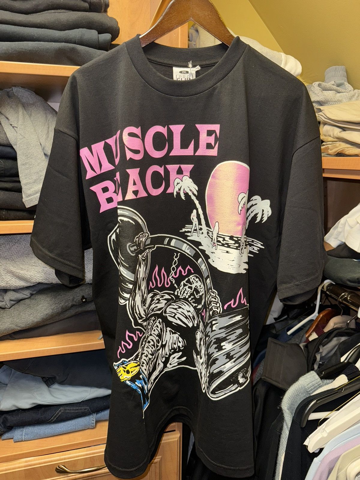 Warren Lotas Warren Lotas Muscle Beach T-Shirt Pink Rare NWT Xl Size US XL / EU 56 / 4 - 6 Thumbnail