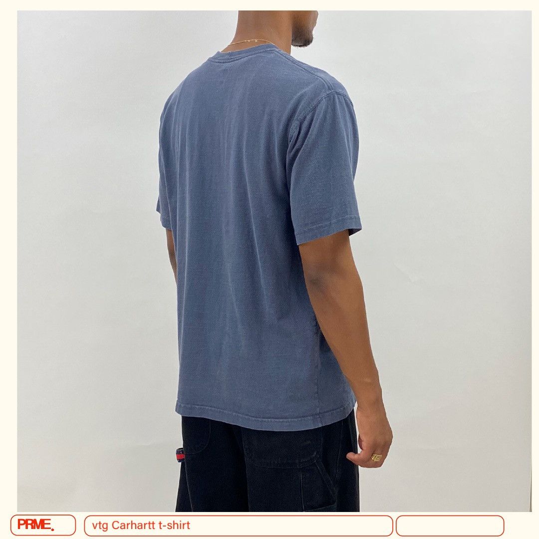 Carhartt × Vintage vintage Y2K CARHARTT Classic Logo spellout patch t-shirt Size US M / EU 48-50 / 2 - 4 Thumbnail