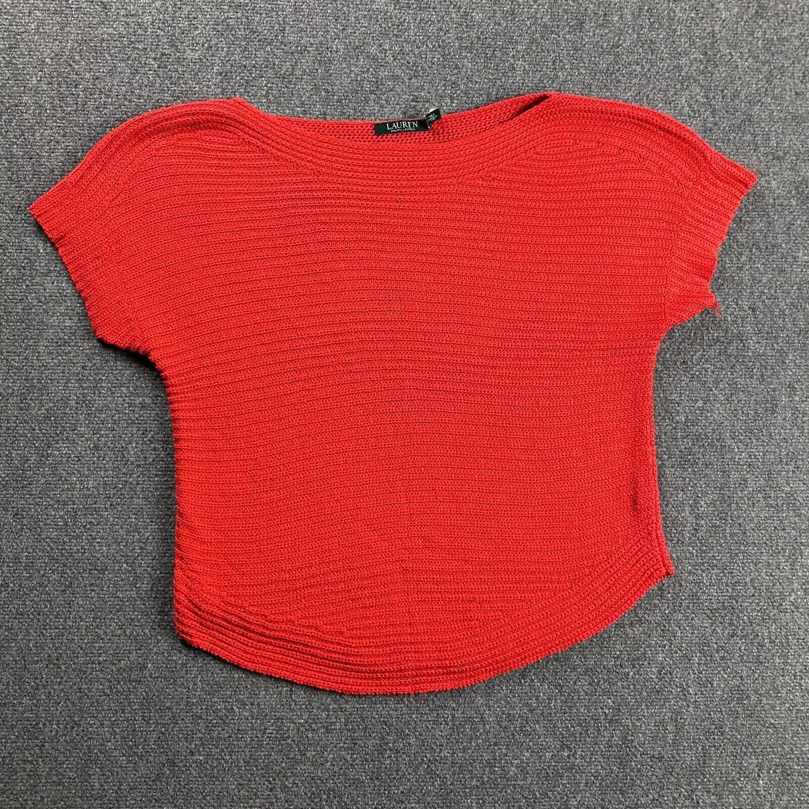 Lauren Ralph Lauren Lauren Ralph Lauren Sweater Women's Large Red Knit Casual L Size L / US 10 / IT 46 - 1 Thumbnail