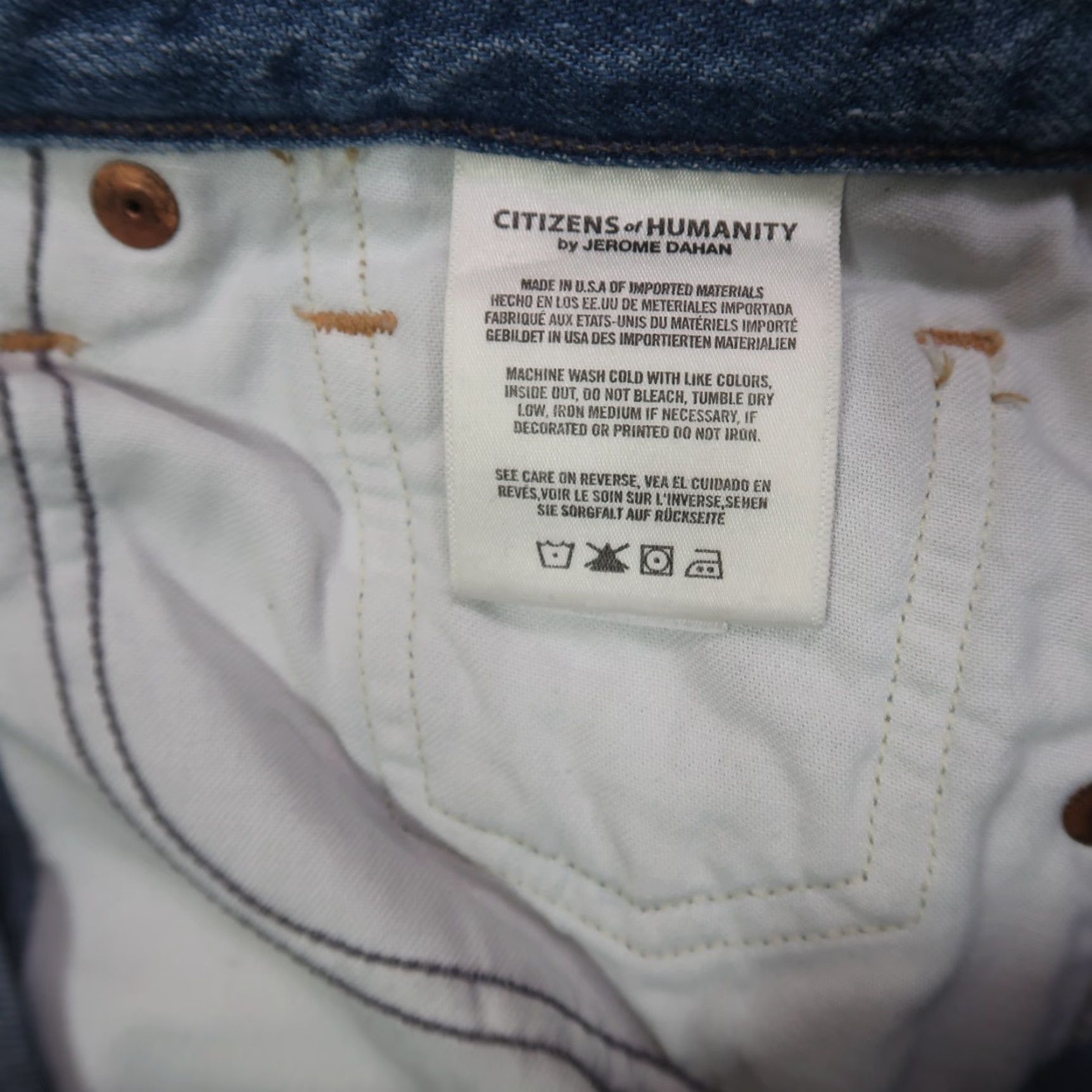 Citizens Of Humanity Citizens of Humanity Liya High Classic Crop Jeans Women's 29 Blue Denim Size 29" - 7 Thumbnail