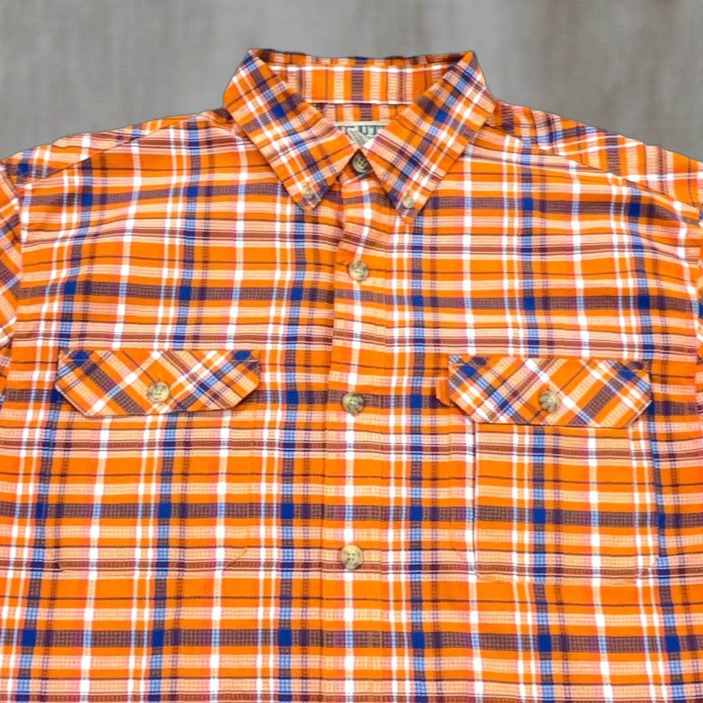Vintage Duluth Shirt Men Large Orange Plaid Button Up Double Pocket Outdoors Camp River Size US L / EU 52-54 / 3 - 1 Thumbnail