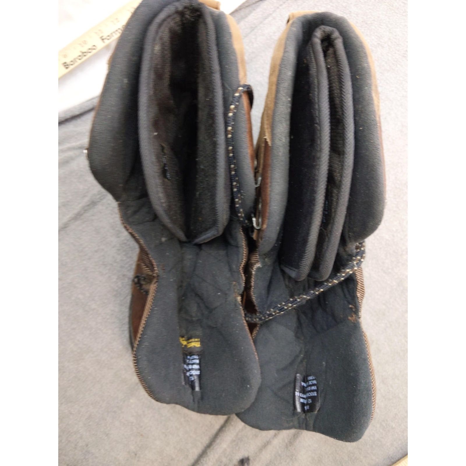 Vintage L.L. Bean Tek 2.5 Snow Boots Mens 12 Brown Leather Insulated Winter Outdoor Mid-Calf Boot Mens Shoes Leather Upper Rubber Outsole Lace Up M Size US 12 / EU 45 - 4 Thumbnail