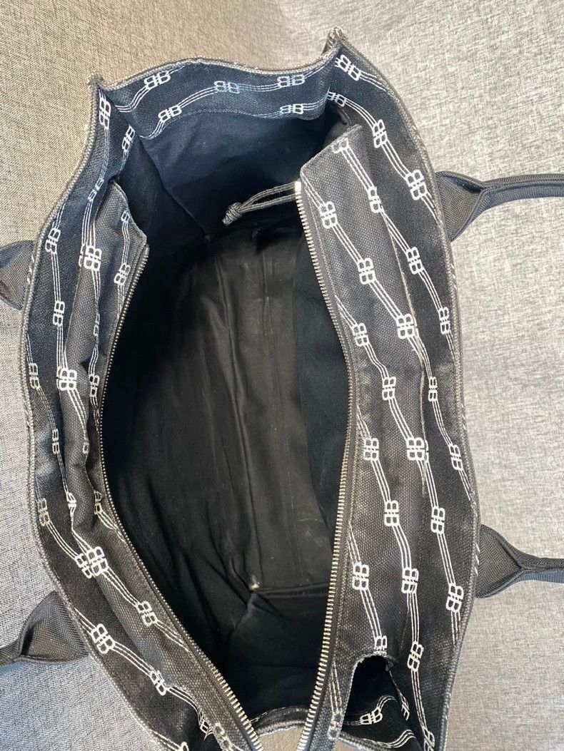 Balenciaga Balenciaga Logo Design Fabric Tote Bag-2505 Size ONE SIZE - 6 Thumbnail