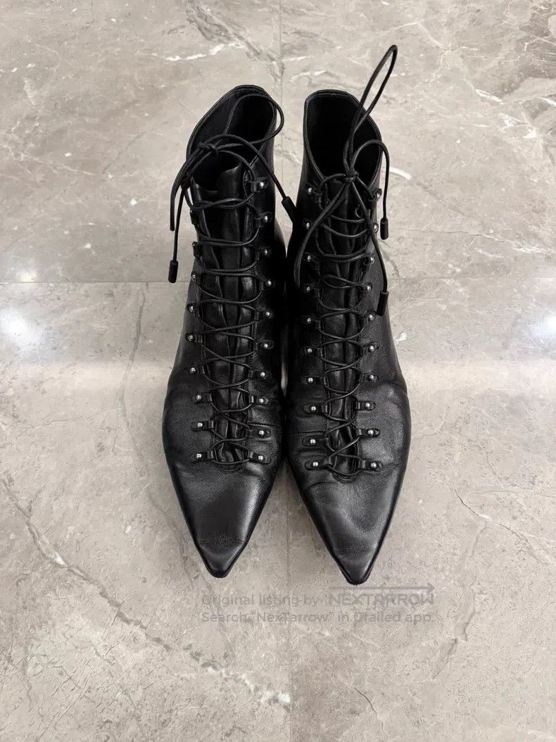 Saint Laurent Paris Saint Laurent Paris Poster Style Double Row Silver Studs D Size US 10 / EU 43 - 1 Thumbnail