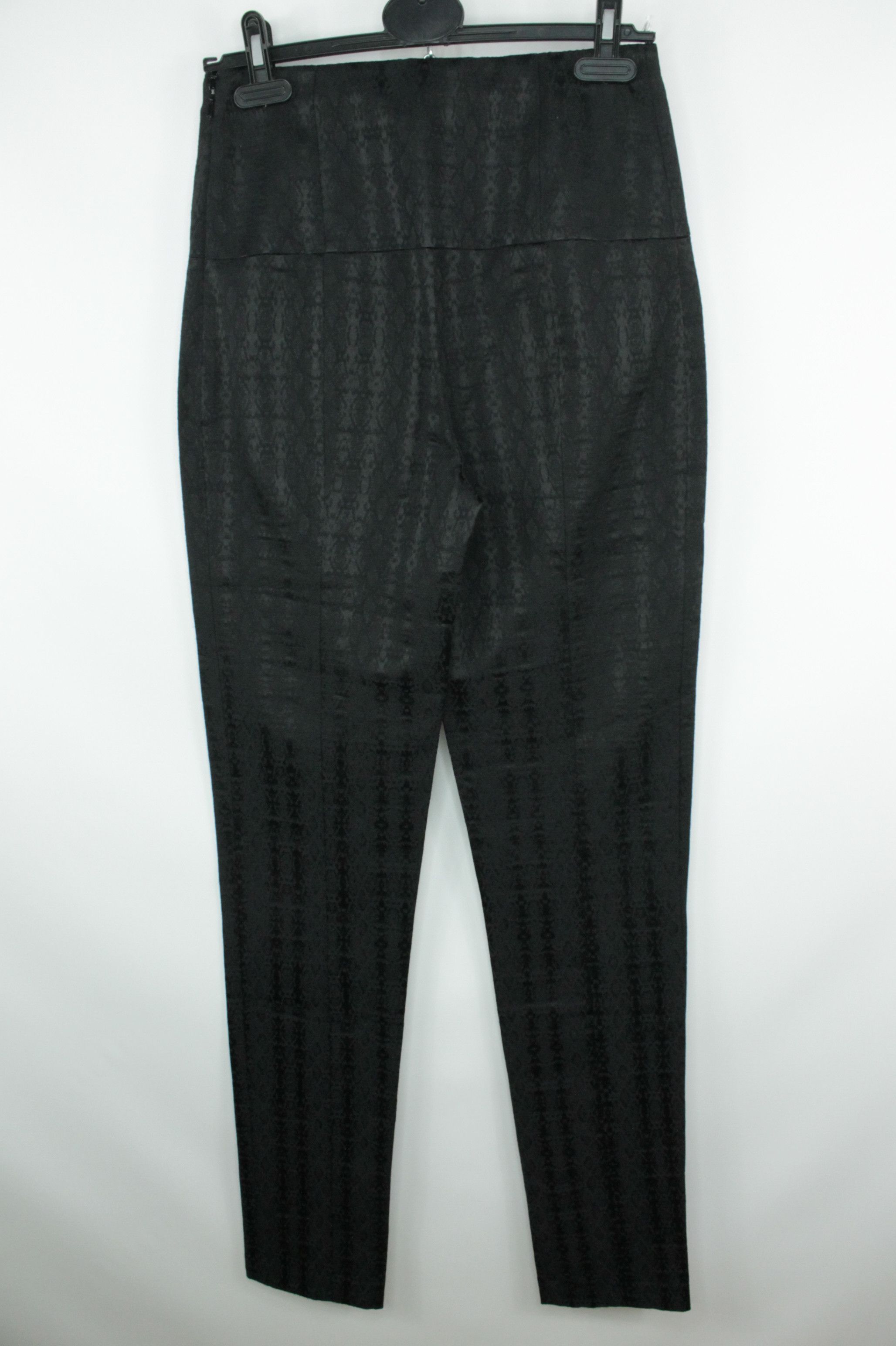 Designer × Patrizia Pepe Patrizia Pepe Black Jacquard Slim Fit High Waist Pants Size 28" / US 6 / IT 42 - 7 Thumbnail