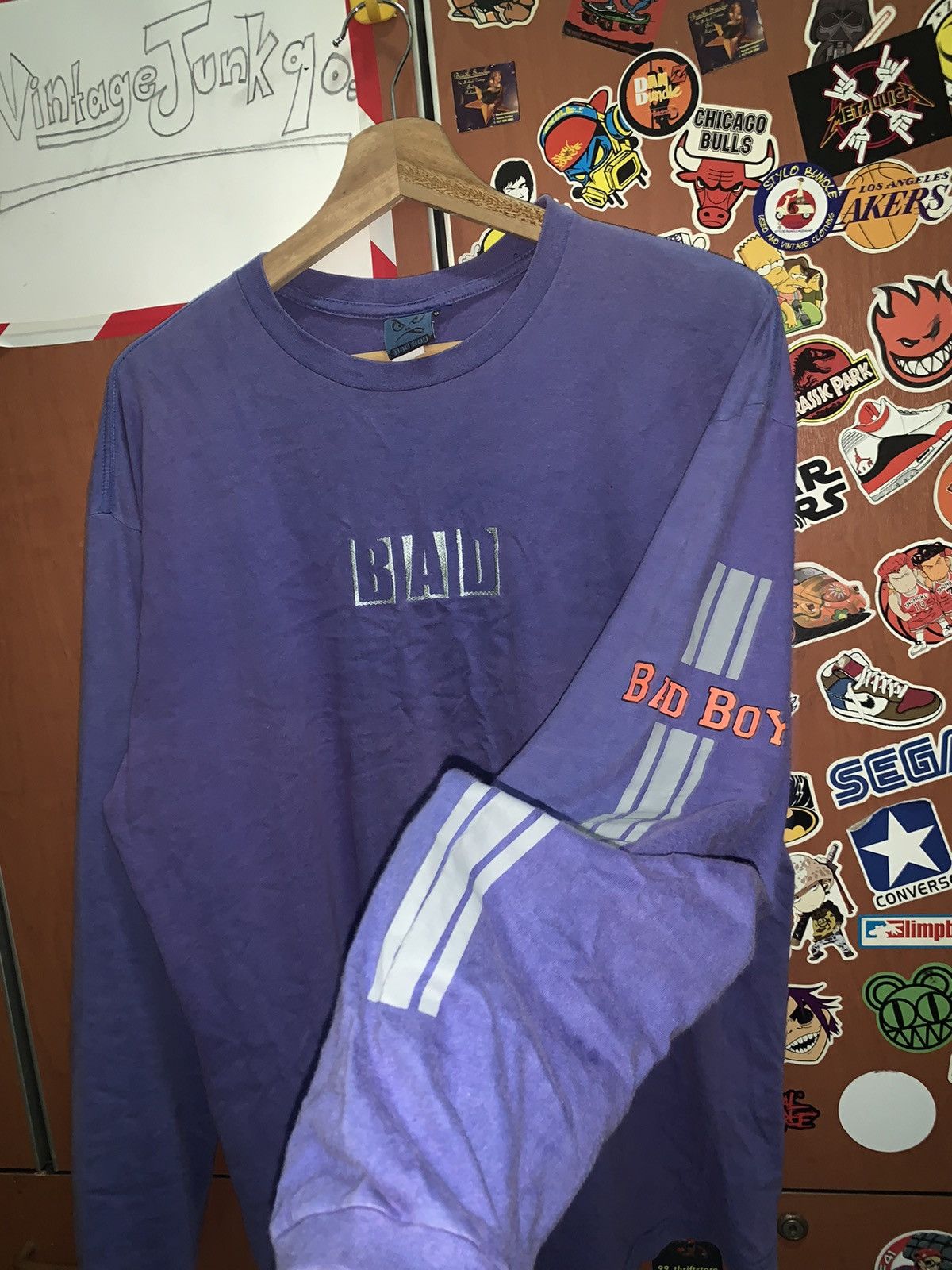 Vintage Vintage 90’s BAD BOY T-shirt LONG SLEEVE Size US M / EU 48-50 / 2 - 5 Thumbnail