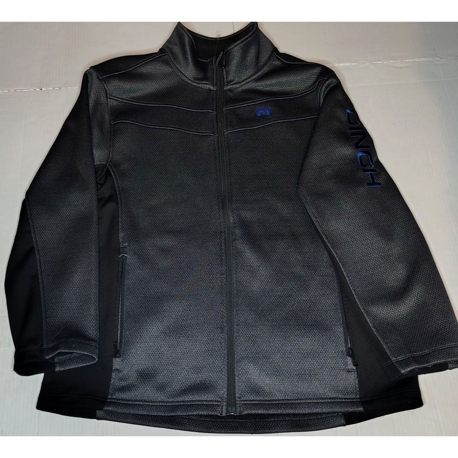 Vintage Cinch Jacket Mens XL Bonded Softshell Fleece Full Zip Tech Metallic Silver Size US XL / EU 56 / 4 - 2 Thumbnail