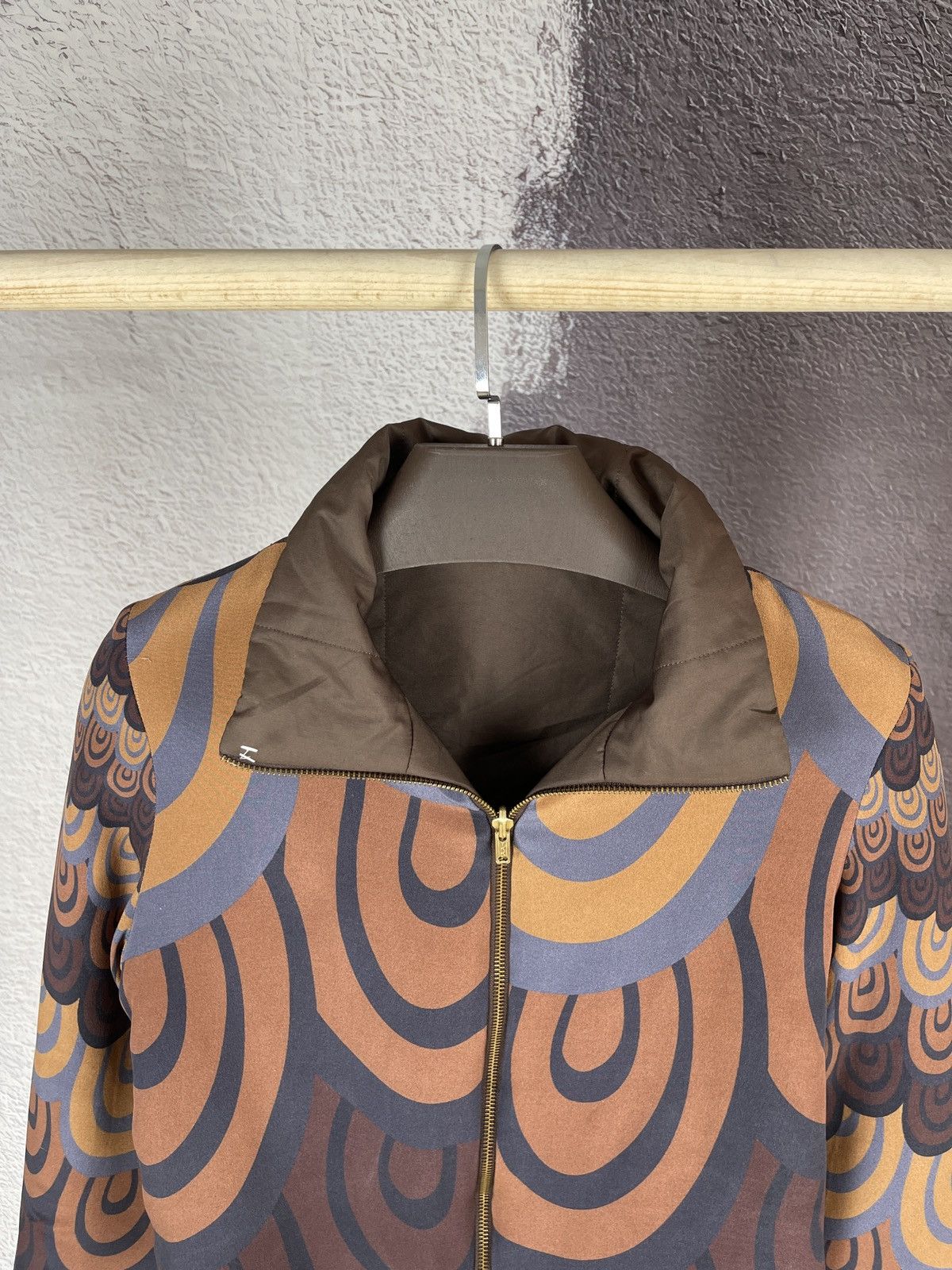 Roberta di Camerino 100% silk abstract reversible jacket