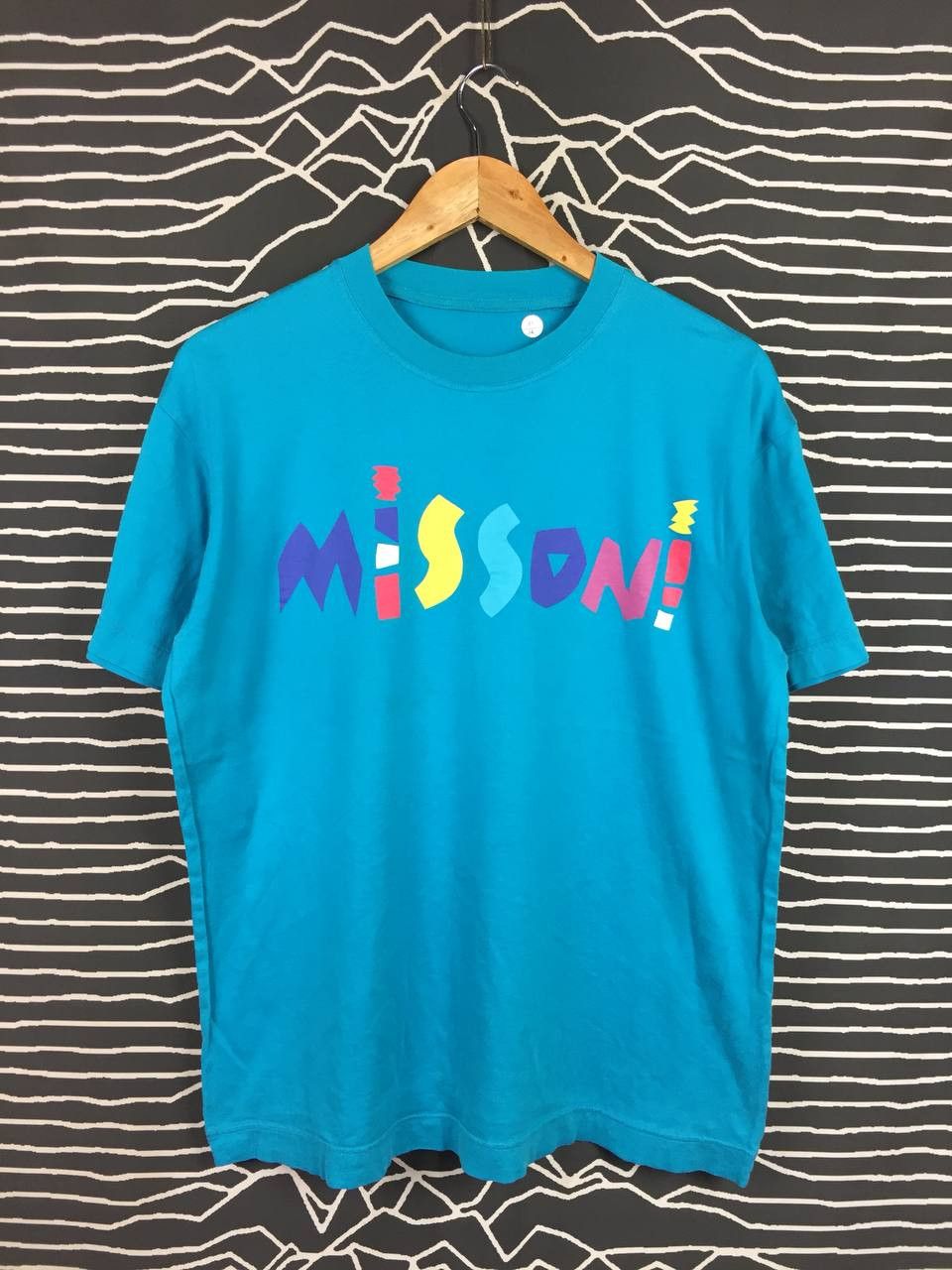 Missoni Vtg Missoni Intimo Funky Colourful Abstract Spell Out Tee Size US M / EU 48-50 / 2 - 1 Thumbnail