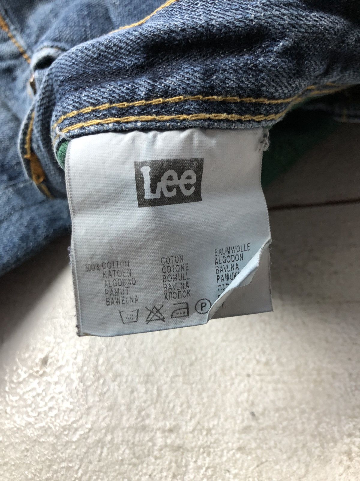 Lee 🔥Rare Opium Baggy VNTG 00s Y2K Bootcut Grange Denim Jeans Size US 29 - 8 Thumbnail
