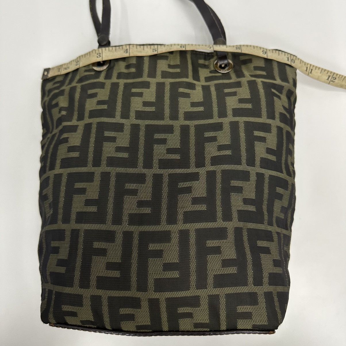 Fendi ‼️YES‼️ AUTHENTIC FENDI ZUCCA FF TOTE HANDBAG Size ONE SIZE - 13 Thumbnail