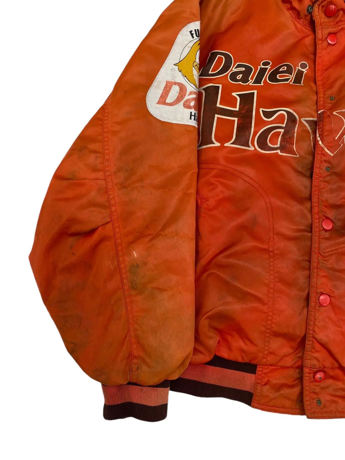 Vintage Vtg Jacket Bomber Daiei Hawks Size US L / EU 52-54 / 3 - 4 Thumbnail