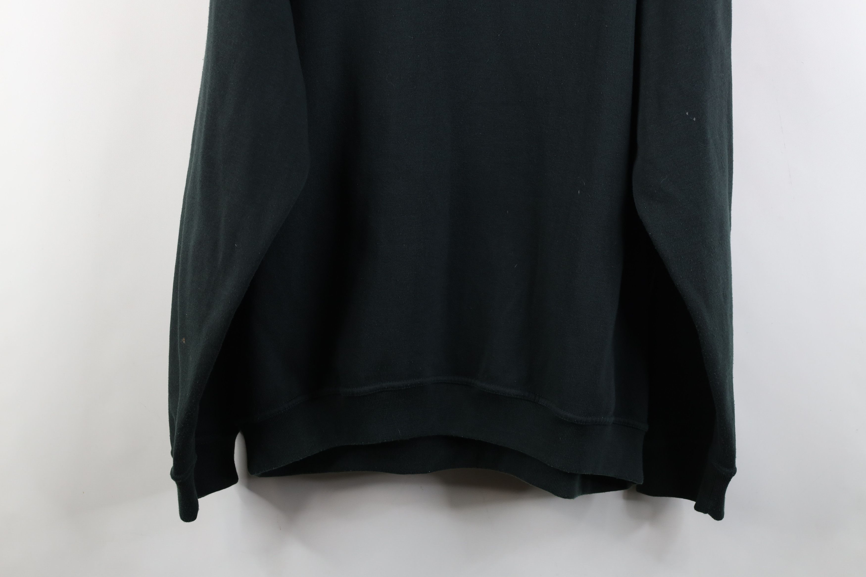 Vintage Vintage 90s Streetwear Collared Pullover Sweatshirt Green Size US XL / EU 56 / 4 - 14 Thumbnail