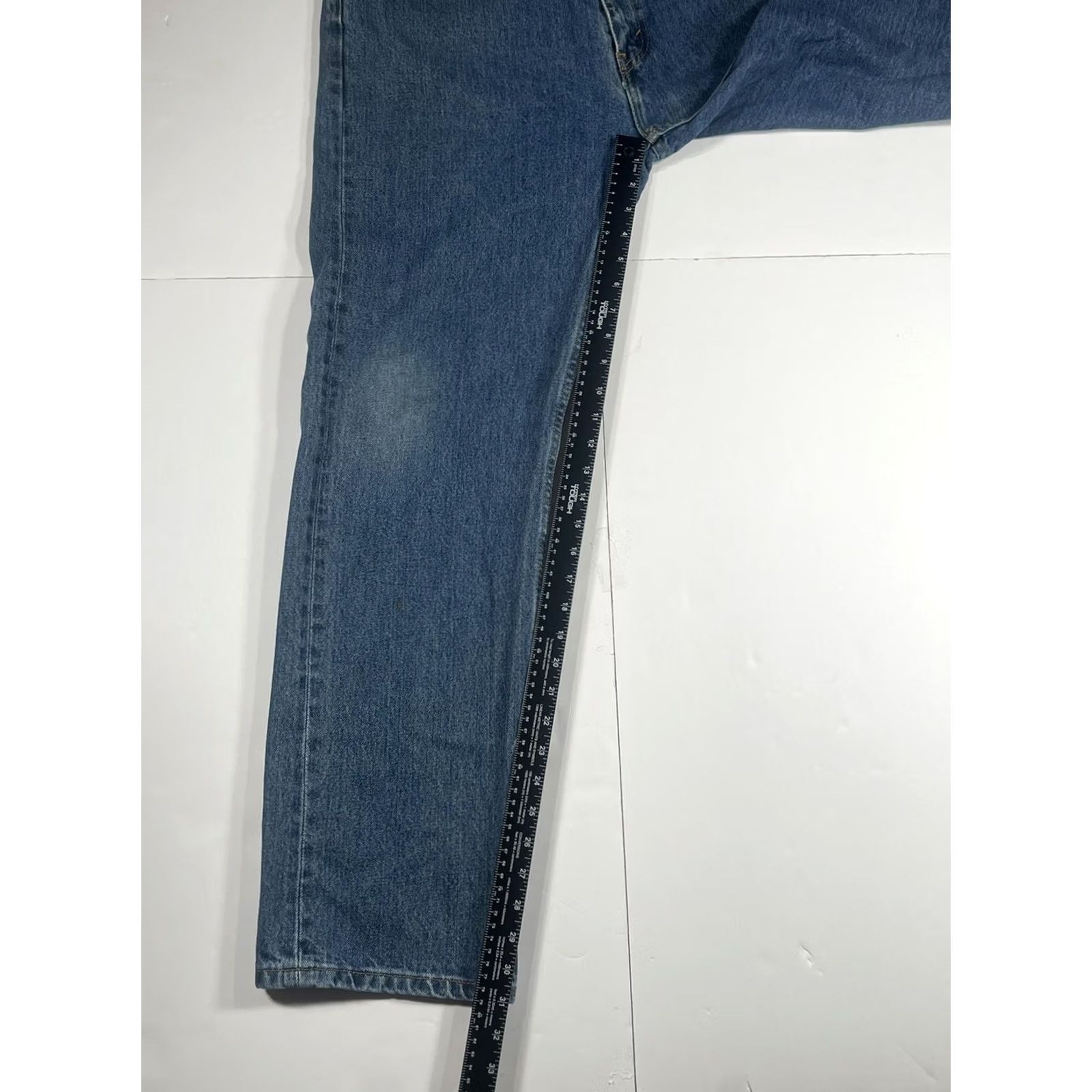 Levi's Levi'S Jeans Mens 38 Blue 38Wx32L Wash Strauss Straight Leg Denim Cotton Size US 38 / EU 54 - 6 Thumbnail