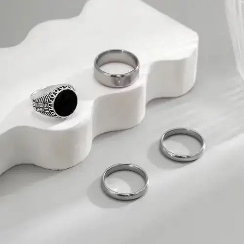 Other 4 Pieces/ Set- Punk Theme Ring Size ONE SIZE - 4 Thumbnail