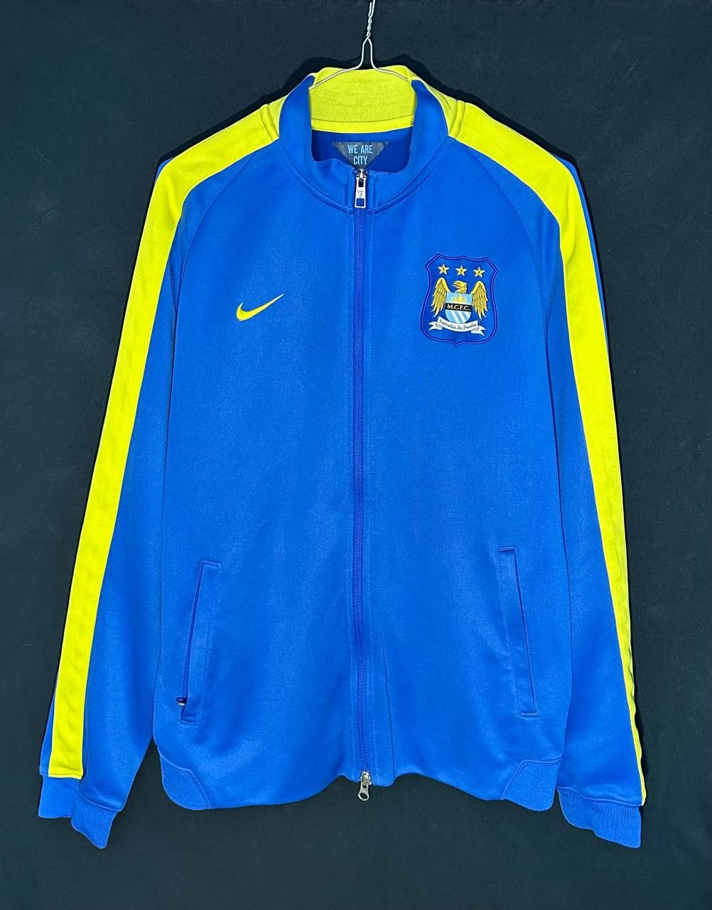 Nike Manchester City 2014-2015 Nike Track Jacket Football Soccer Size US L / EU 52-54 / 3 - 1 Thumbnail