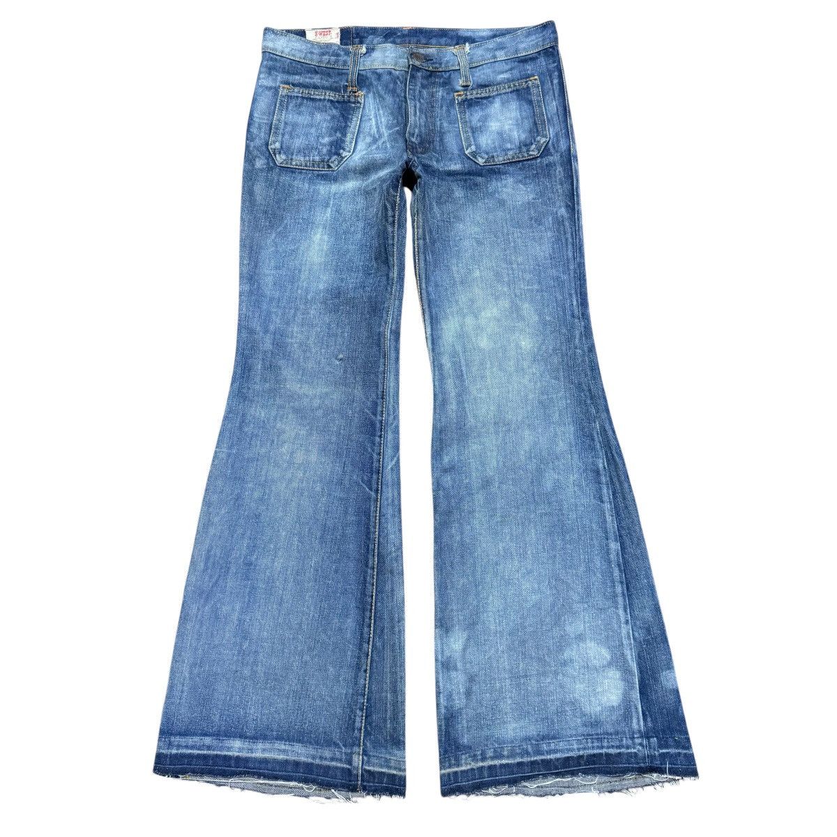 Vintage Vintage X-West Canton Denim Bell Bottom Jeans Size US 30 / EU 46 - 1 Thumbnail