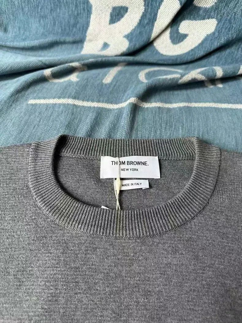 Thom Browne Thom Browne Gray Sweater Size US L / EU 52-54 / 3 - 2 Thumbnail