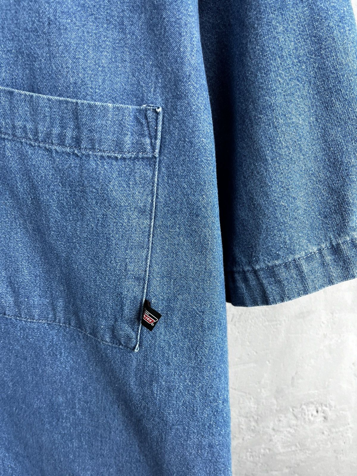 Dickies × Vintage VINTAGE Dickies Denim Button Shirt Size US L / EU 52-54 / 3 - 3 Thumbnail