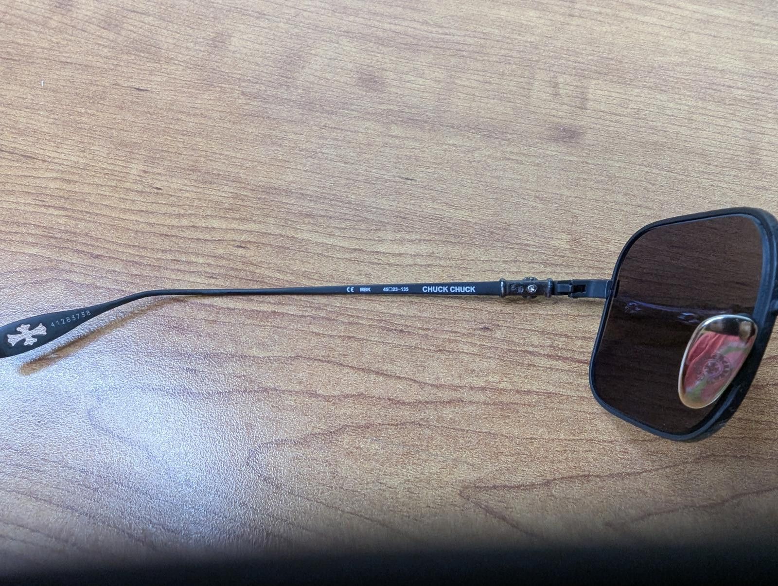 Chrome Hearts Chrome Hearts Chuck Chuck Sunglasses in Matte Black Size ONE SIZE - 6 Thumbnail