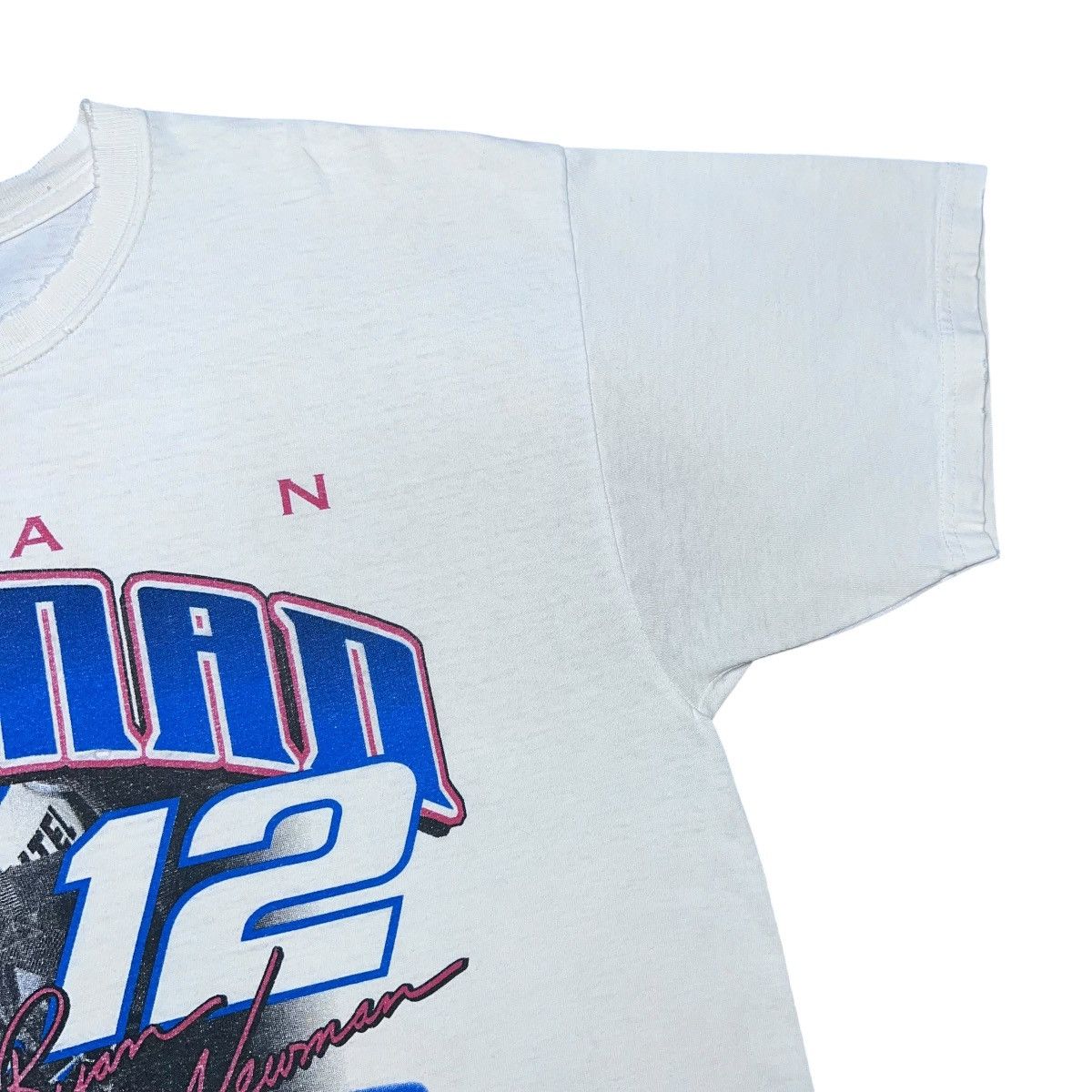 NASCAR Y2K Nascar Ryan Newman Dodge Mobil Double Sided Graphic Tee Size US XL / EU 56 / 4 - 7 Thumbnail