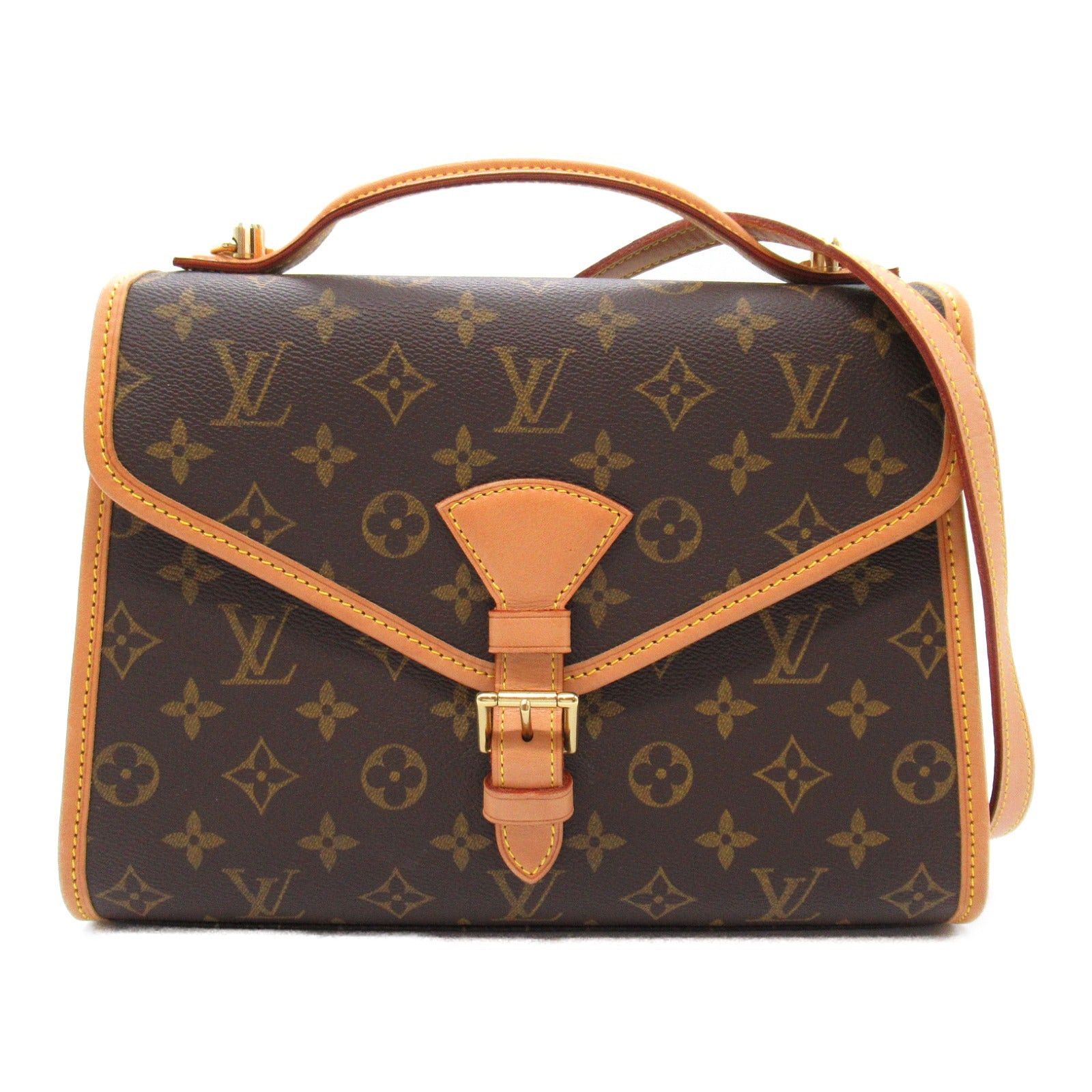 Louis Vuitton Louis Vuitton Bel Air Shoulder Bag Coated Canvas Monogram Brown Size ONE SIZE - 1 Thumbnail