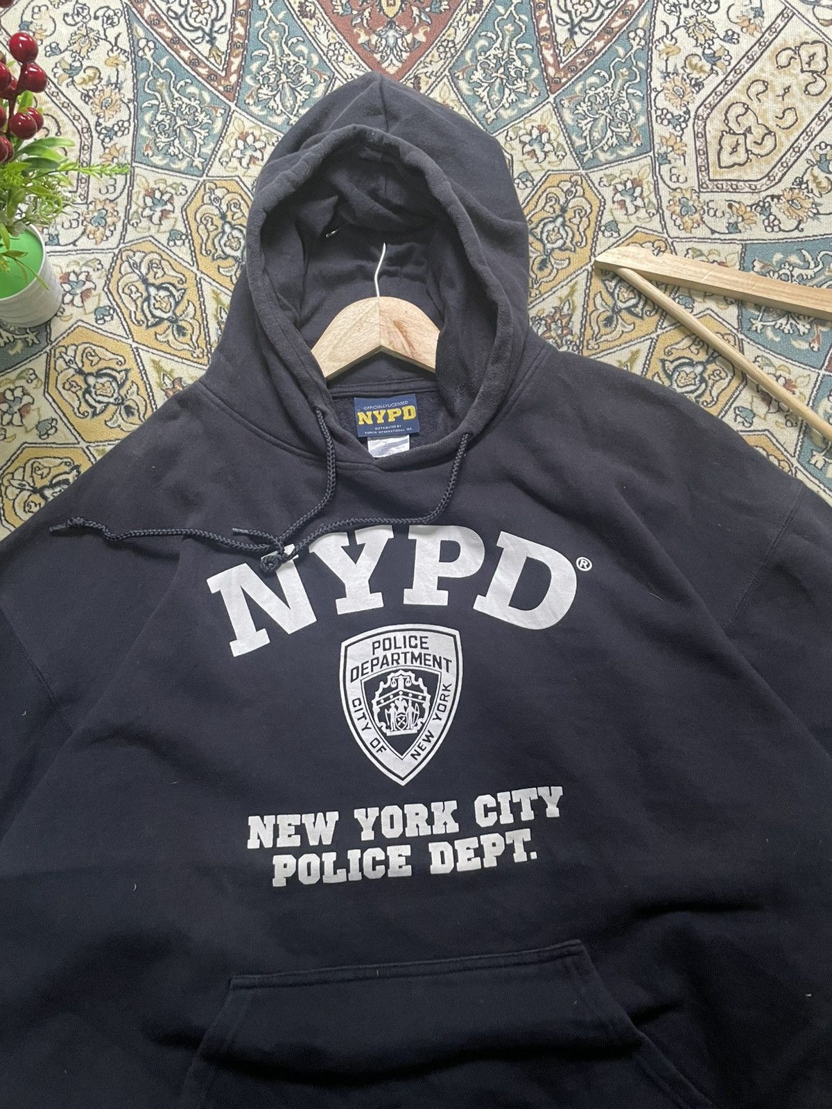 Other Vintage x Y2K x NYPD x Pullover Hoodie Size US XXL / EU 58 / 5 - 2 Thumbnail