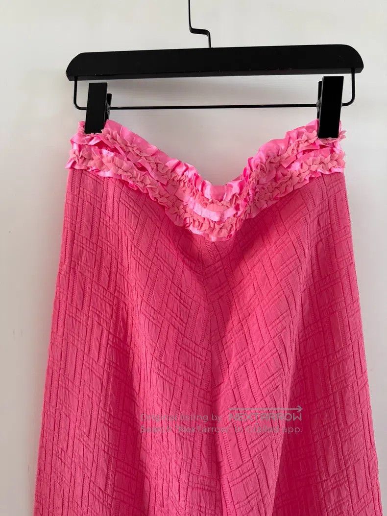 Comme des Garcons Comme Des Garcons size S Pleated waist pink half-skirt Size 23" - 2 Thumbnail