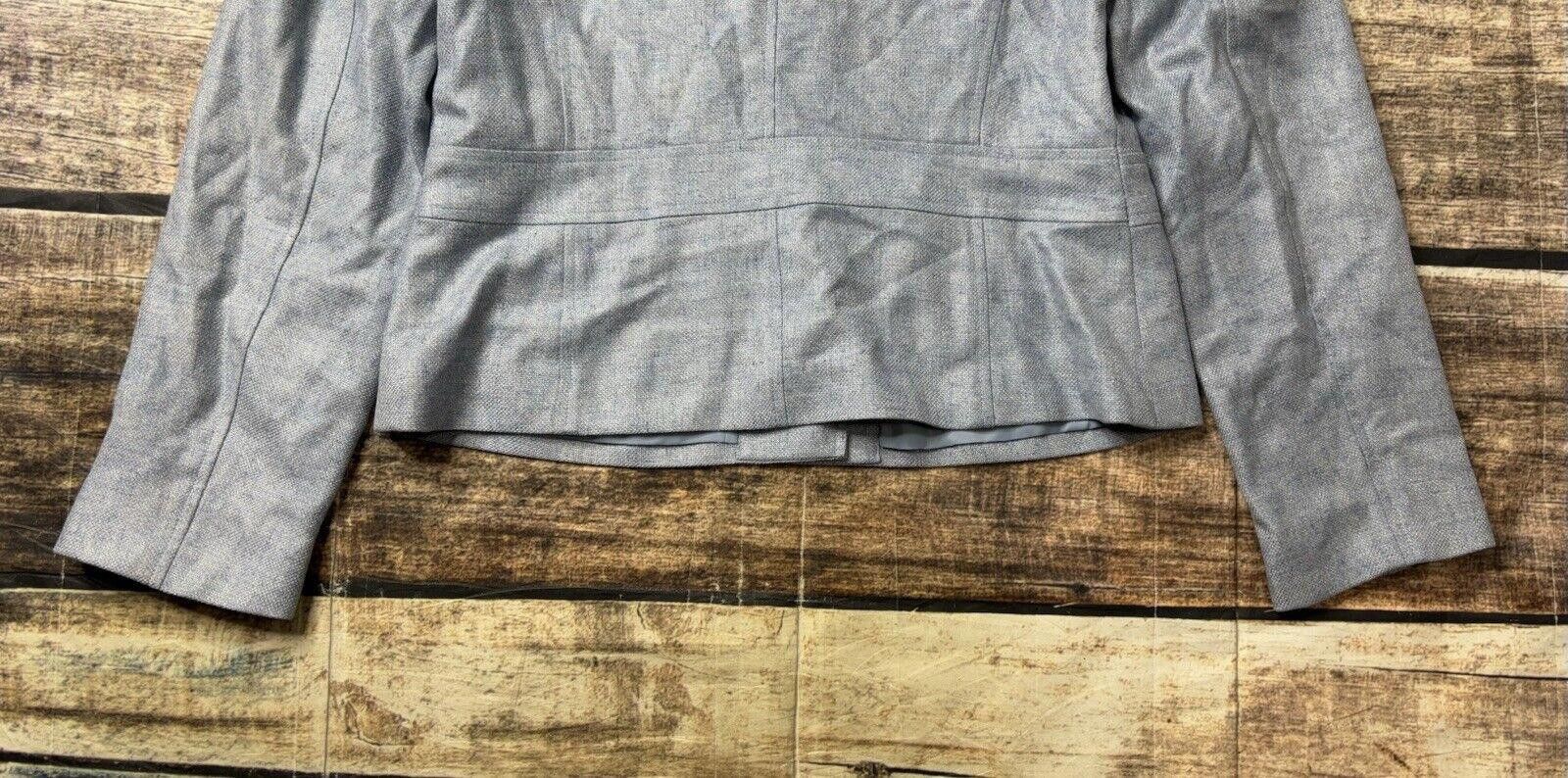 Lands' End Lands End Blazer Jacket Women's Size 14 Silk Linen Wool Blue Size XL / US 12-14 / IT 48-50 - 9 Thumbnail