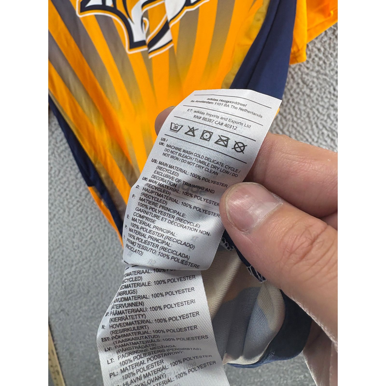 Adidas Adidas x Nashville Predators NHL Jersey T Shirt Mens XL NEW Size US XXL / EU 58 / 5 - 7 Thumbnail