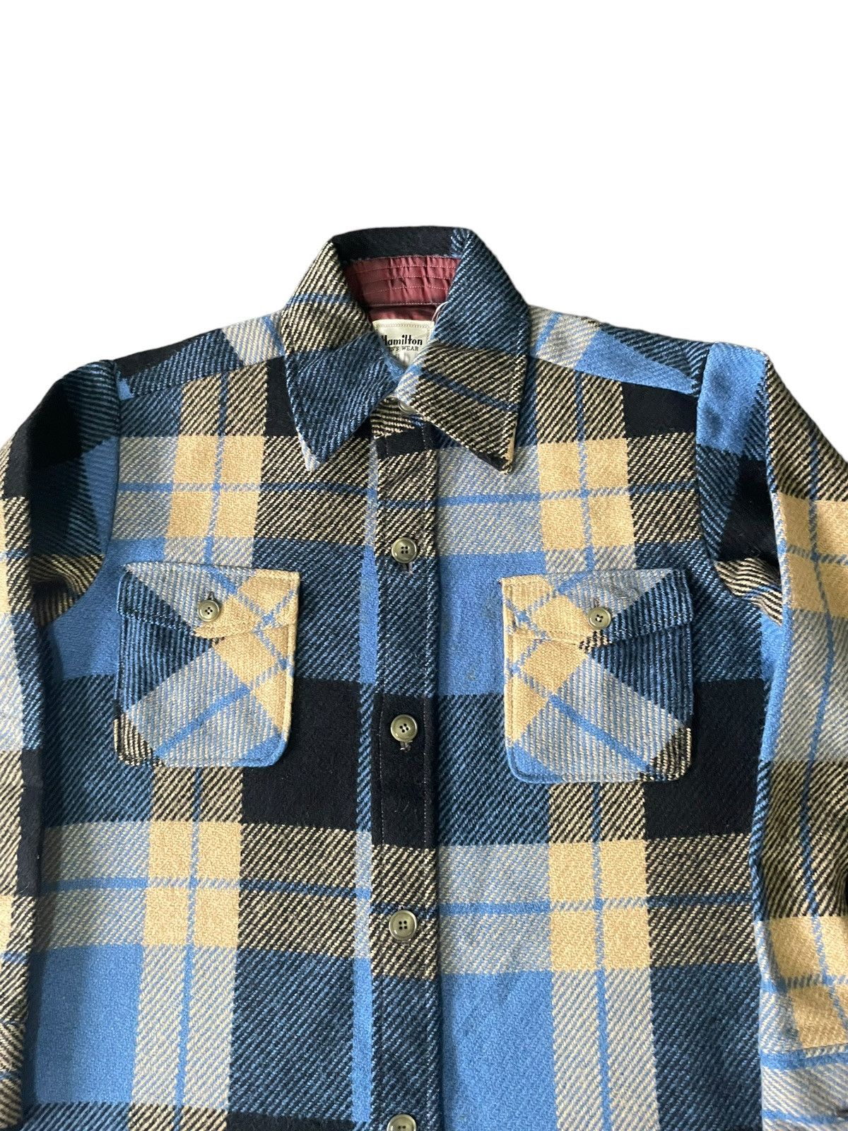 Hamilton Vintage Hamilton Wool Shirt Size US M / EU 48-50 / 2 - 3 Thumbnail