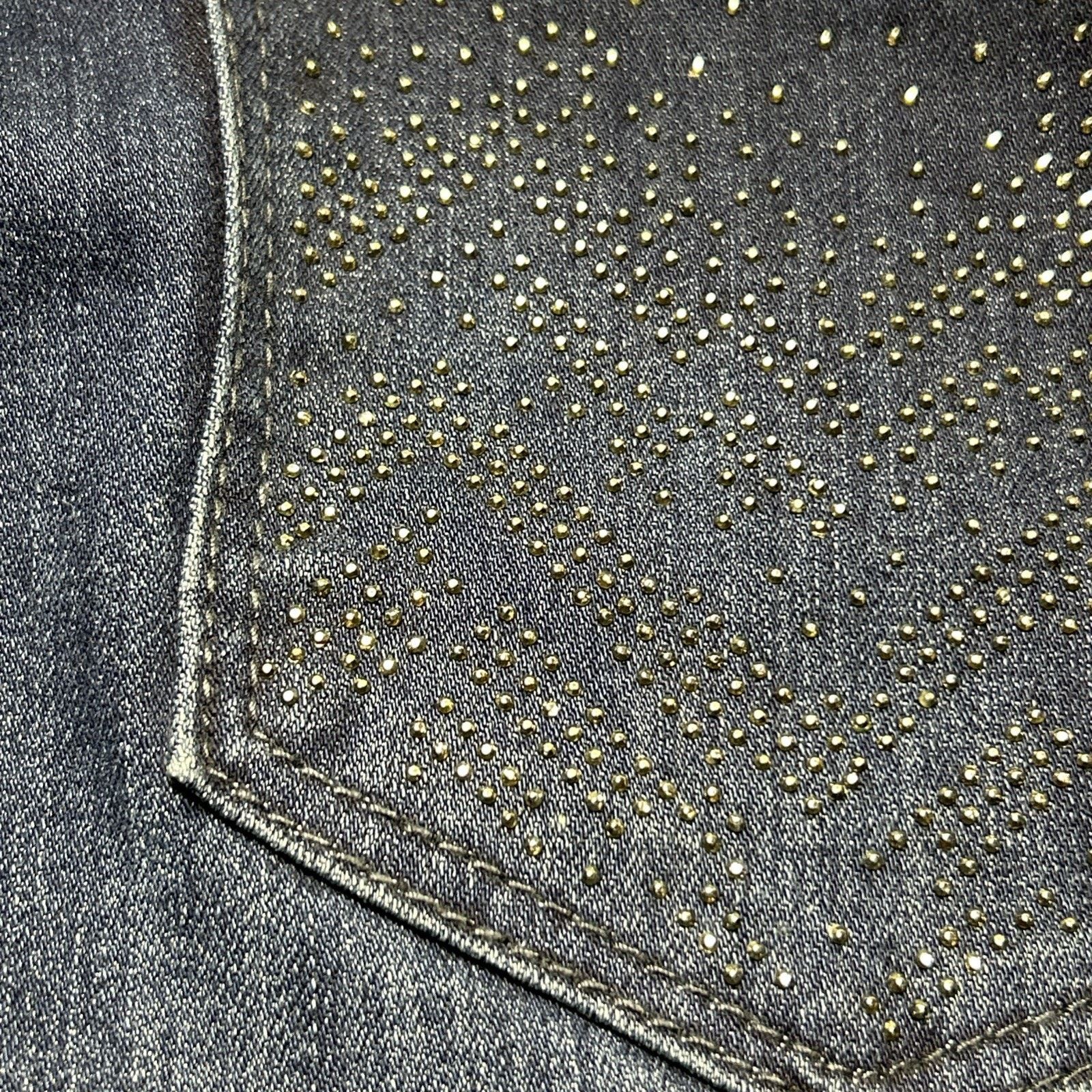 Miss Me 2000s Beyond Baggy Jeans Womens 14 38x28 Rhinestone Hamilton Size 36" / US 14 / IT 50 - 7 Thumbnail