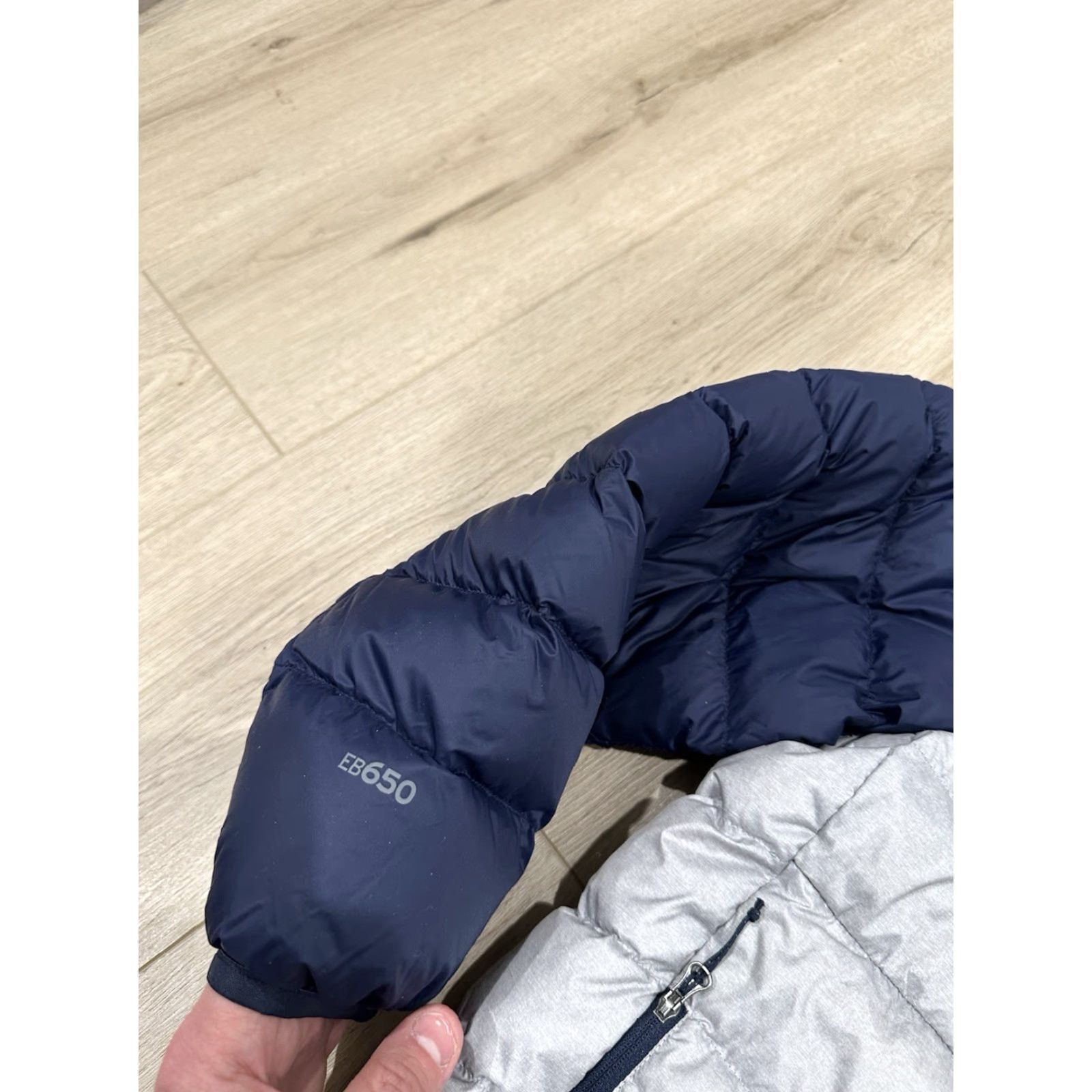 Eddie Bauer Eddie Bauer Puffer Pullover Women 3X Stratuslite Goose Down Snap Mock Quilted Silver Blue Orange Size XXL / US 16-18 / IT 52-54 - 5 Thumbnail