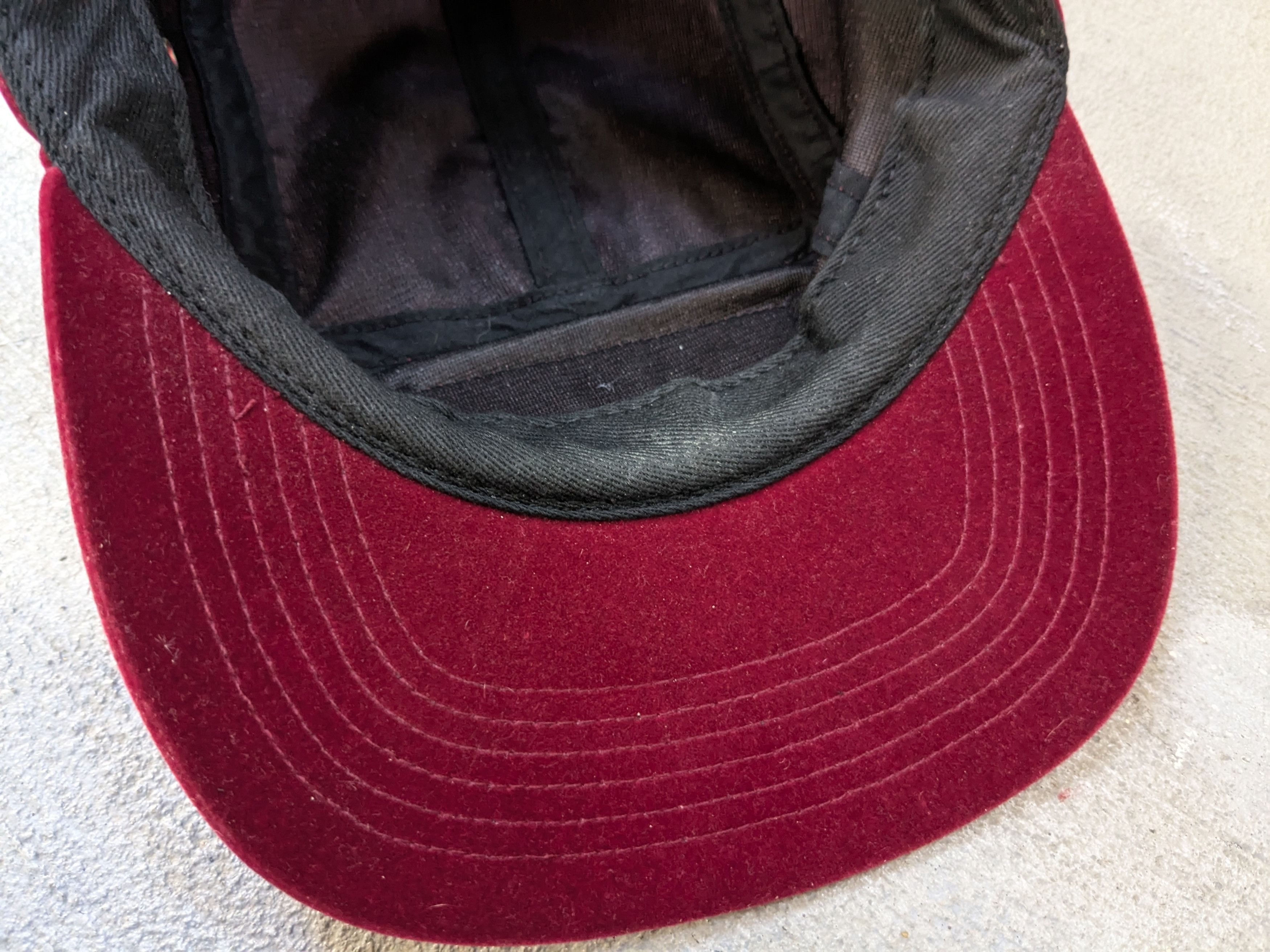 Supreme Supreme Velour Camp Cap 5 Panel Maroon Burgundy SS16 Size ONE SIZE - 13 Thumbnail