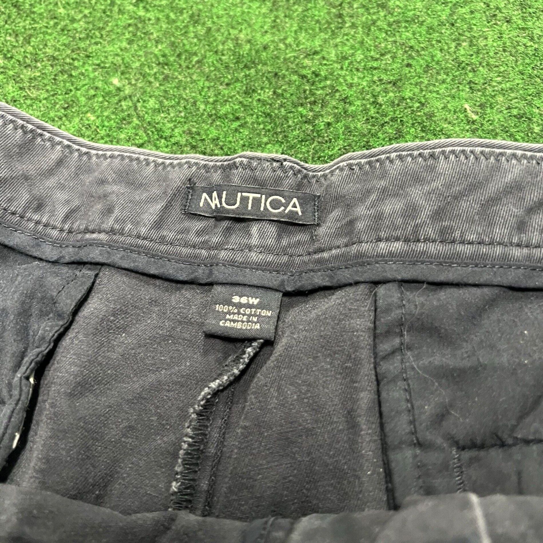 Nautica Nautica Men Shorts 36W Faded Blue 100% Cotton Relaxed Fit Chino Size US 36 / EU 52 - 3 Thumbnail