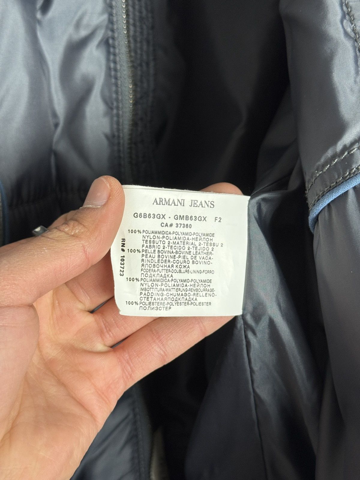 Armani 90s Armani Jeans Dragon Hide Bomber Size US M / EU 48-50 / 2 - 14 Thumbnail