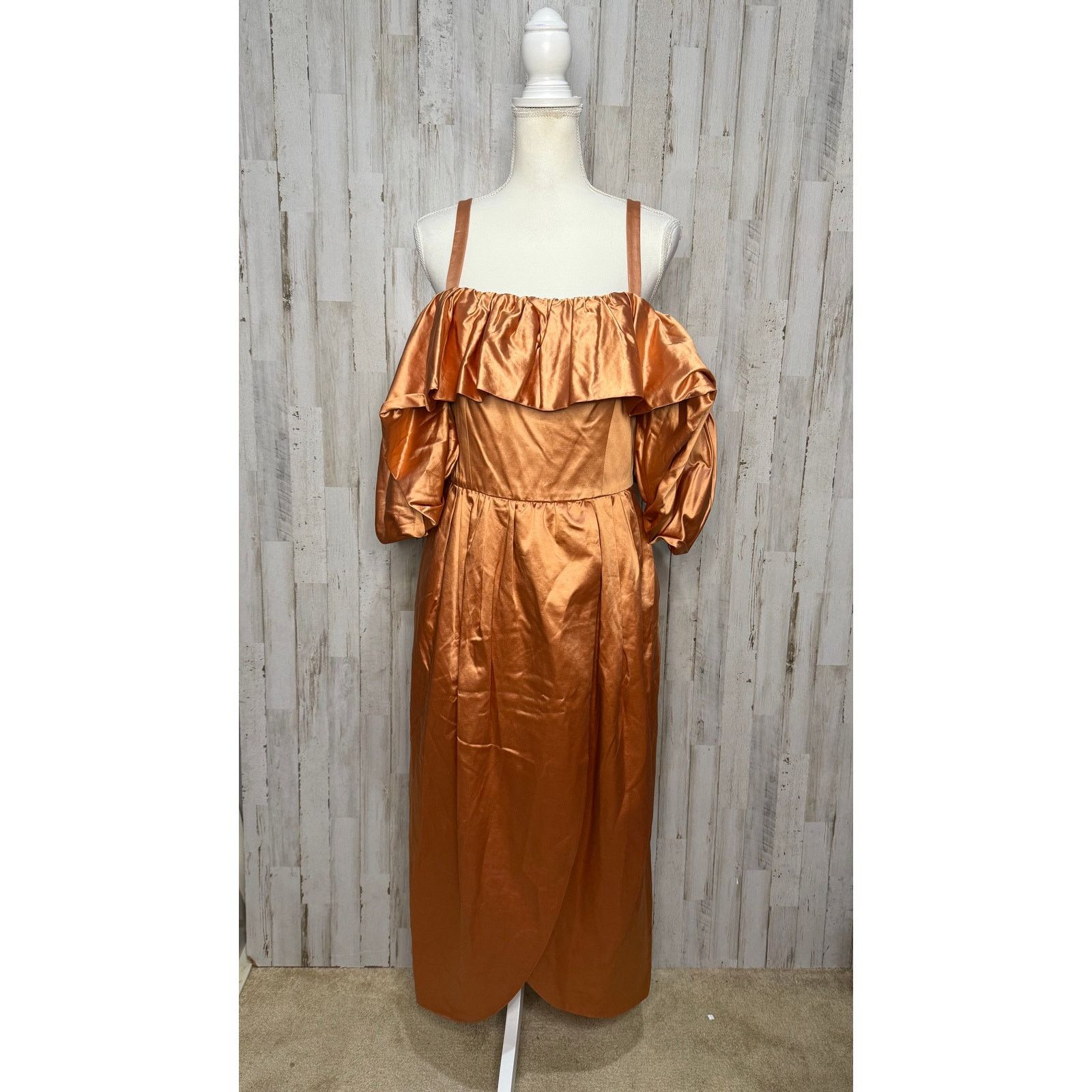 Ulla Johnson NWT Ulla Johnson Women's Lelita Off Shoulder Midi Dress Size M / US 6-8 / IT 42-44 - 6 Thumbnail