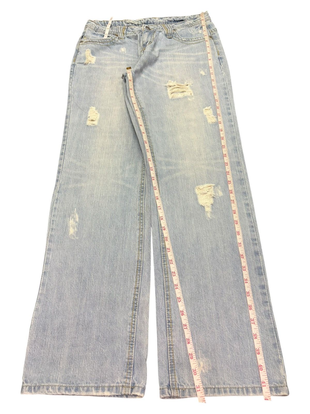 Edwin Vintage Japanese Brand Faded Wash Distress Loose Jeans Size 30" / US 8 / IT 44 - 7 Thumbnail