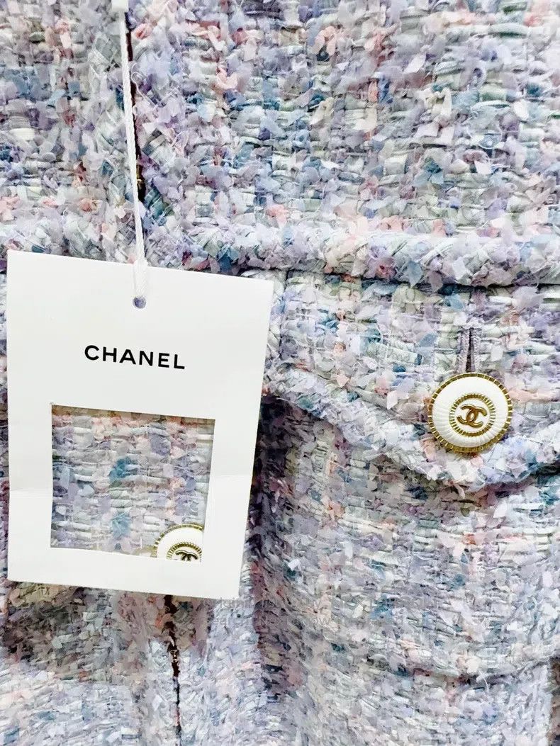 Chanel Chanel 20 early spring lavender purple tweed coat Size XS / US 0-2 / IT 36-38 - 3 Thumbnail