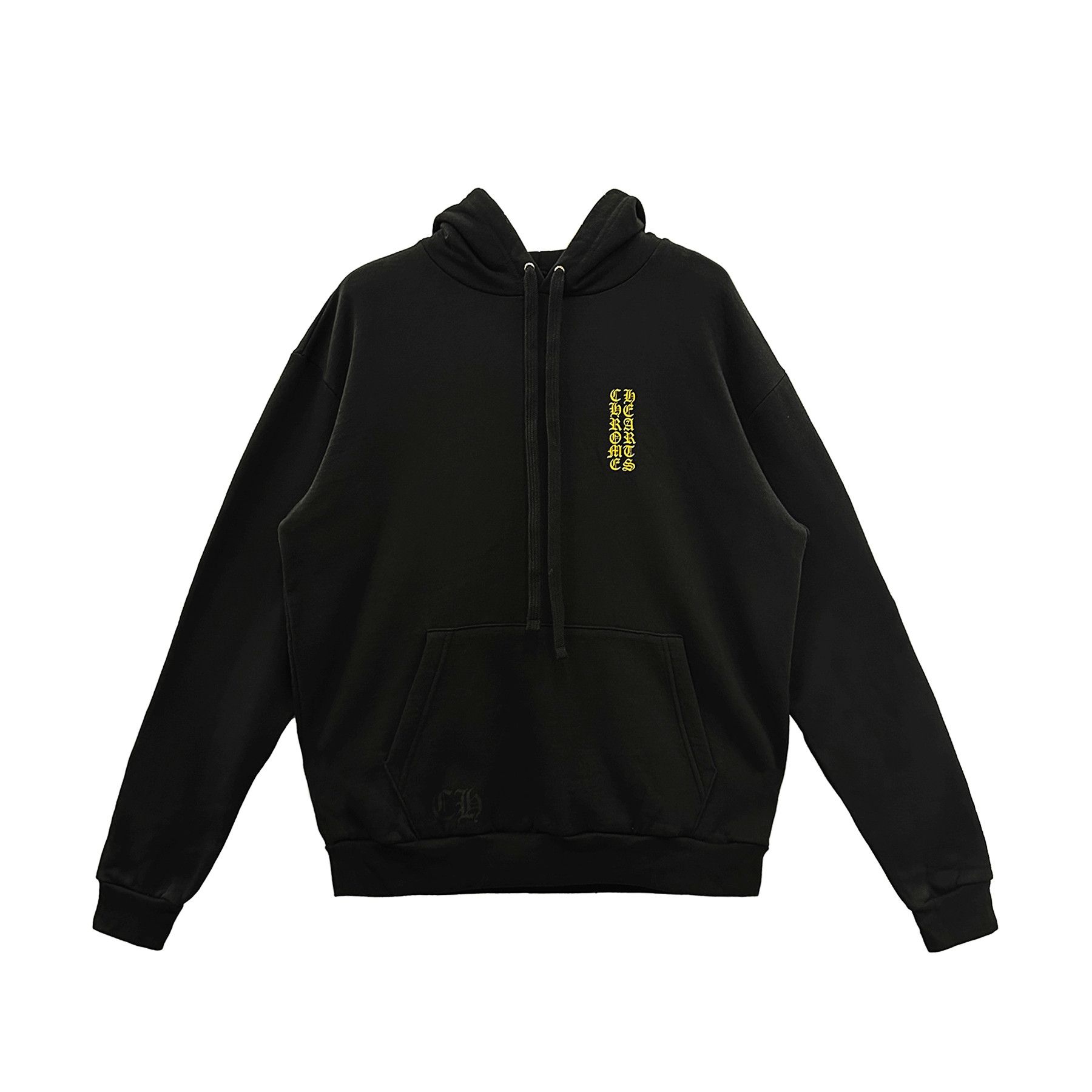 image of Chrome Hearts Hong Kong Exclusive Scroll Logo Hoodie in Black, Men's (Size Medium)