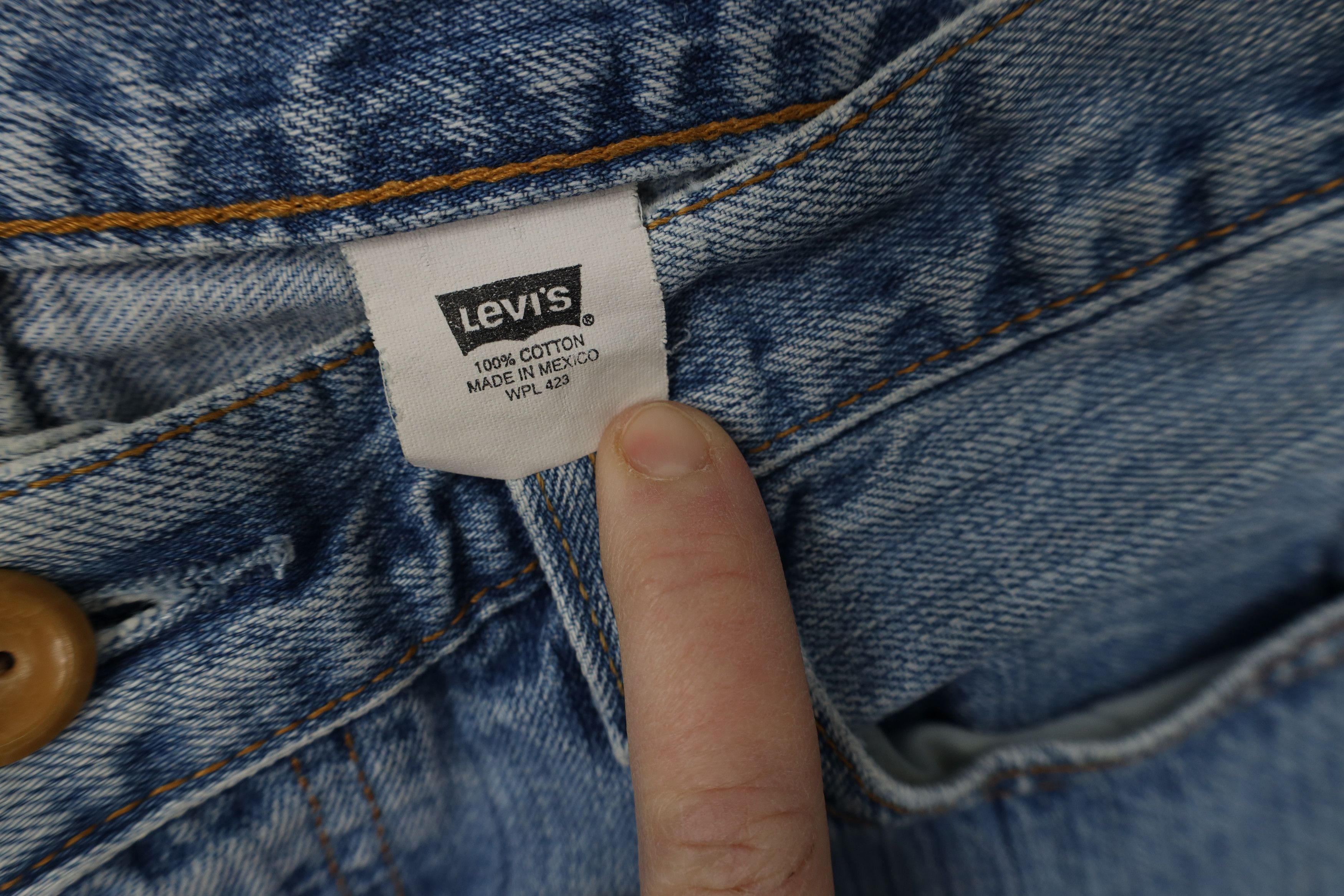 Levi's Vintage 90s Levis 501xx Button Fly Original Fit Jeans Blue Size US 30 / EU 46 - 9 Thumbnail