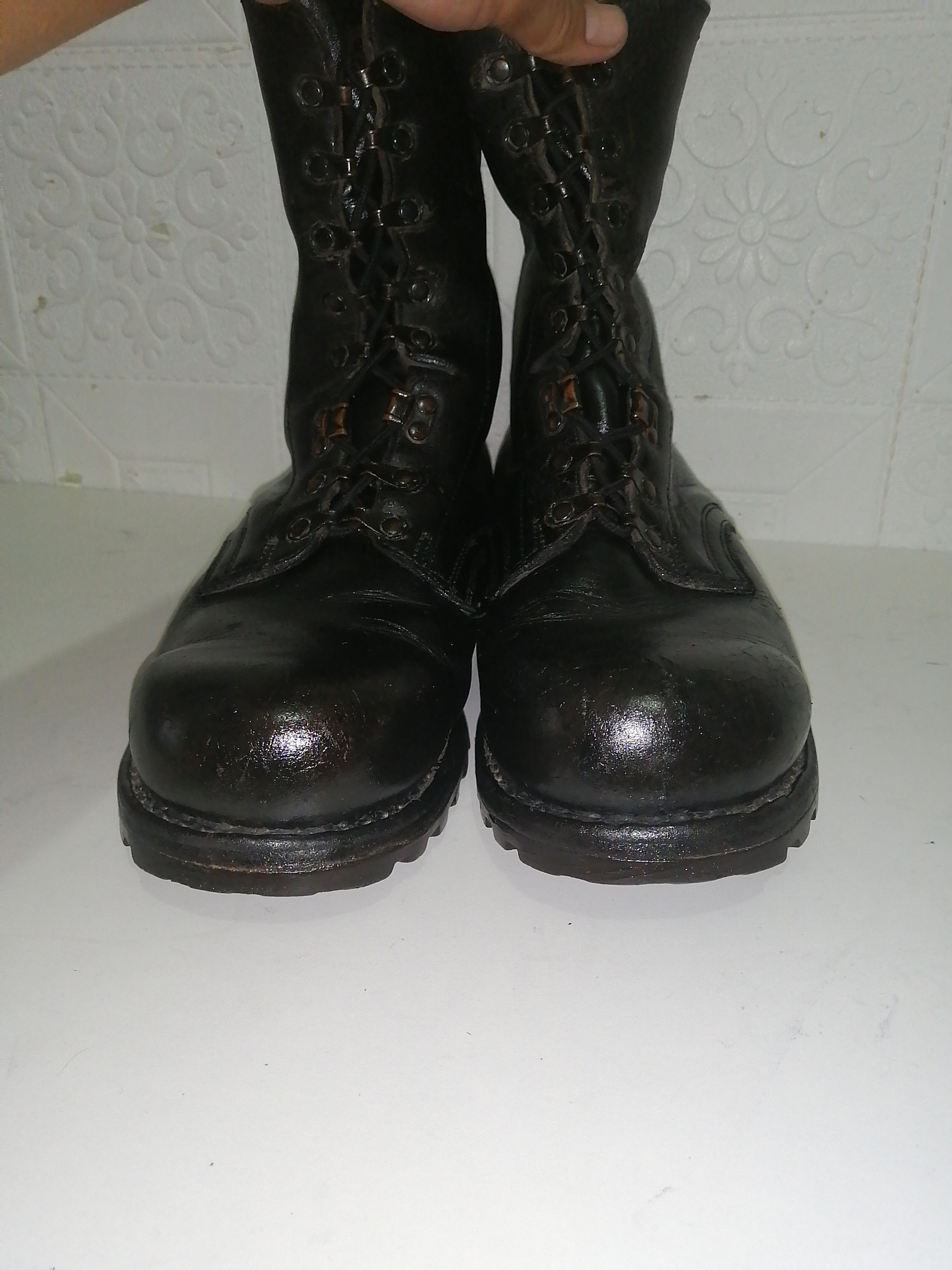 Other 💥Rare 💥Vintage 1986 Bundeswehr Combat Military Jump Boots Size US 11 / EU 44 - 8 Thumbnail