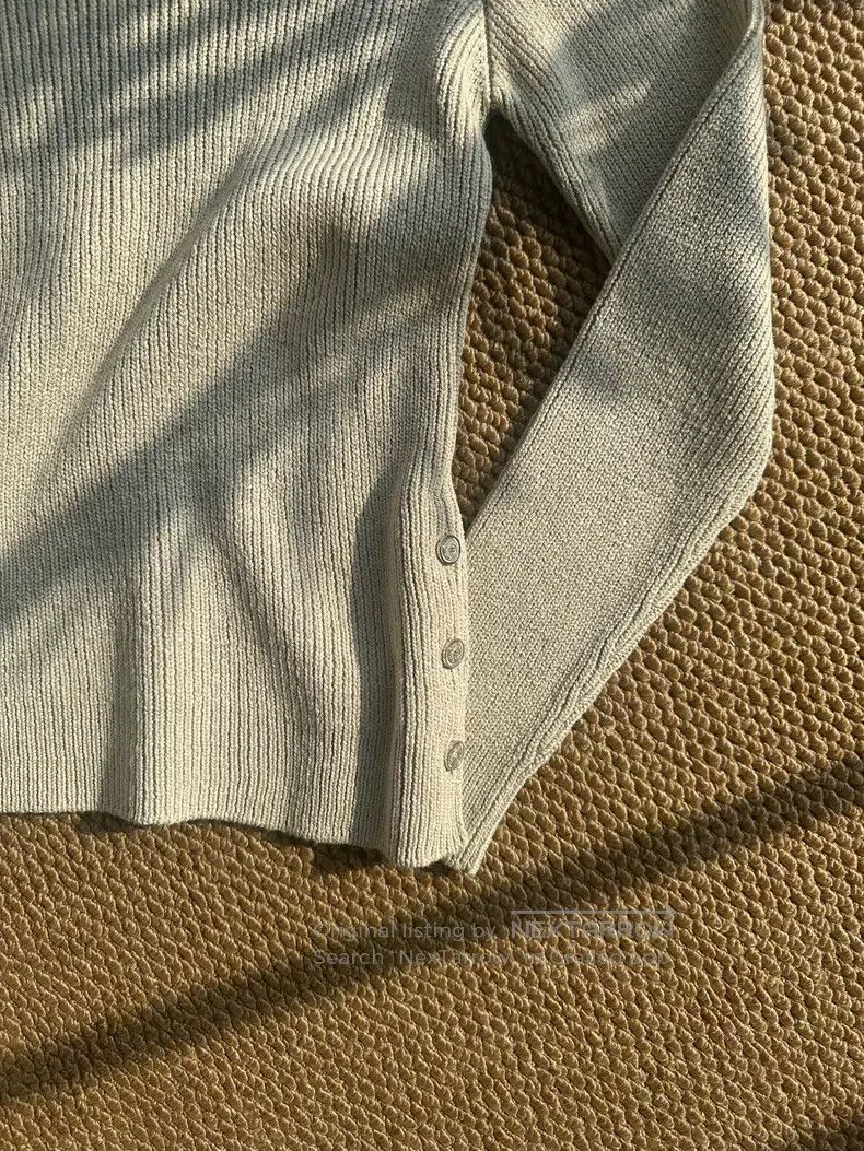 Hermes Hermes Women's Silk Slim Fit Knit Top Beige Gray Size S / US 4 / IT 40 - 3 Thumbnail