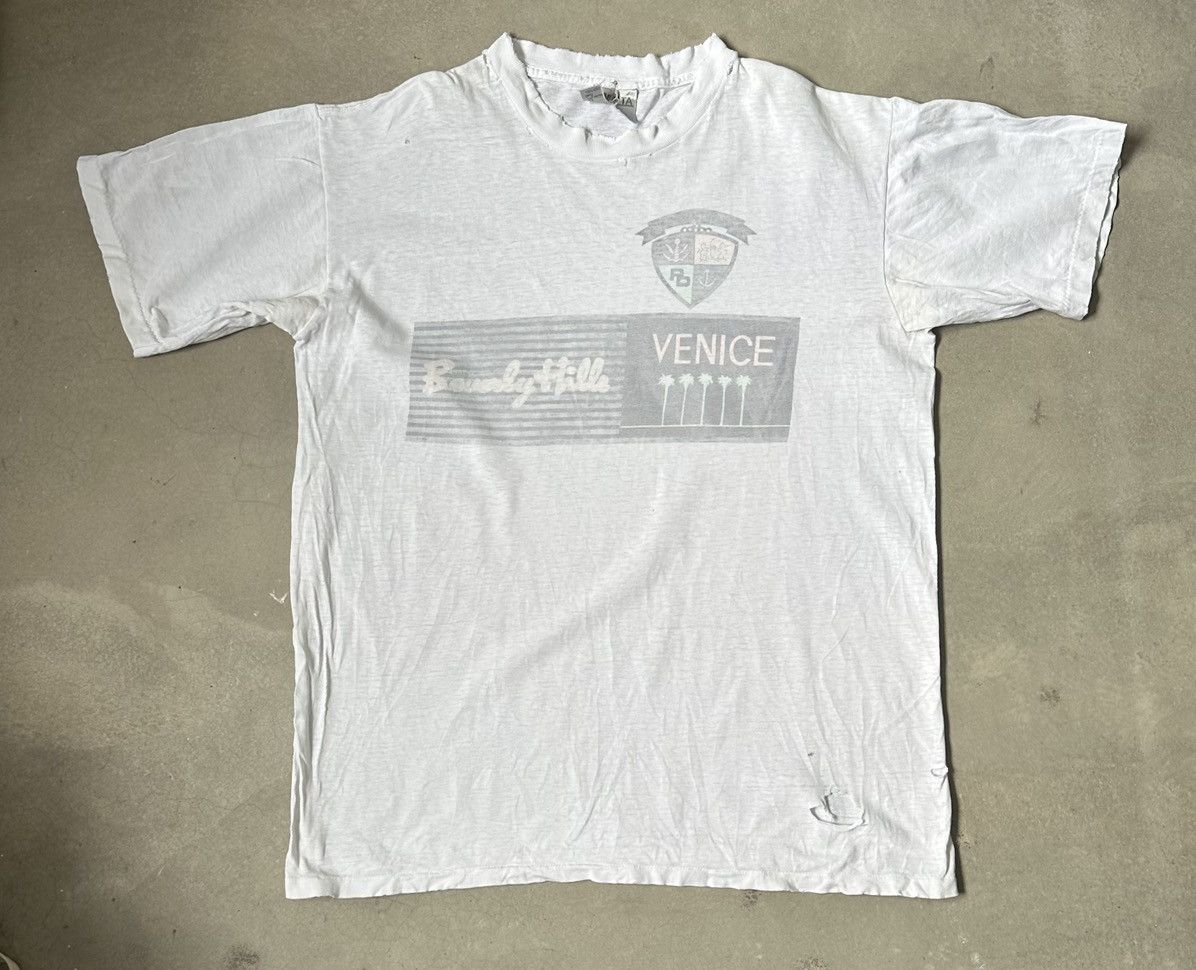 VINTAGE VENICE BEVERLY HILLS DISTRESSED TEE
