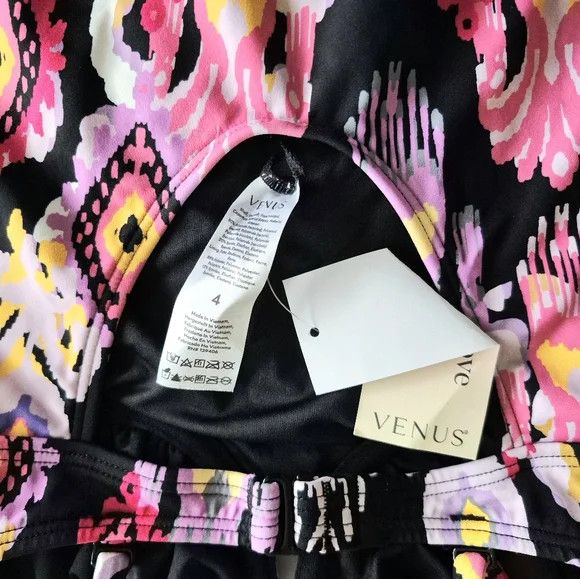Venus Desert Ikat Black Bermuda Underwire Swimsuit Beach Gift Size ONE SIZE - 8 Thumbnail