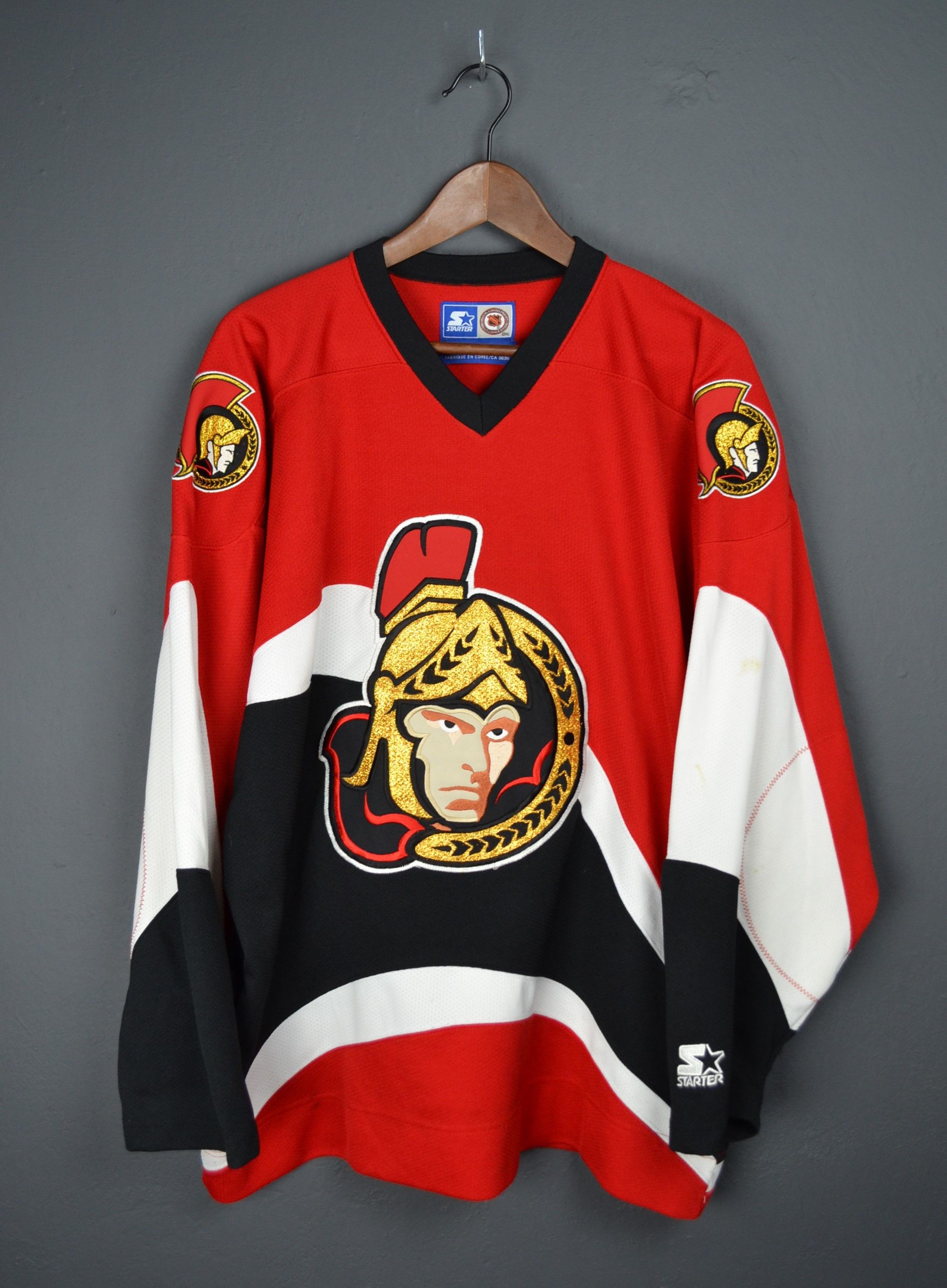 Vintage Ottawa Senators Starter NHL Hockey Jersey 1990s L