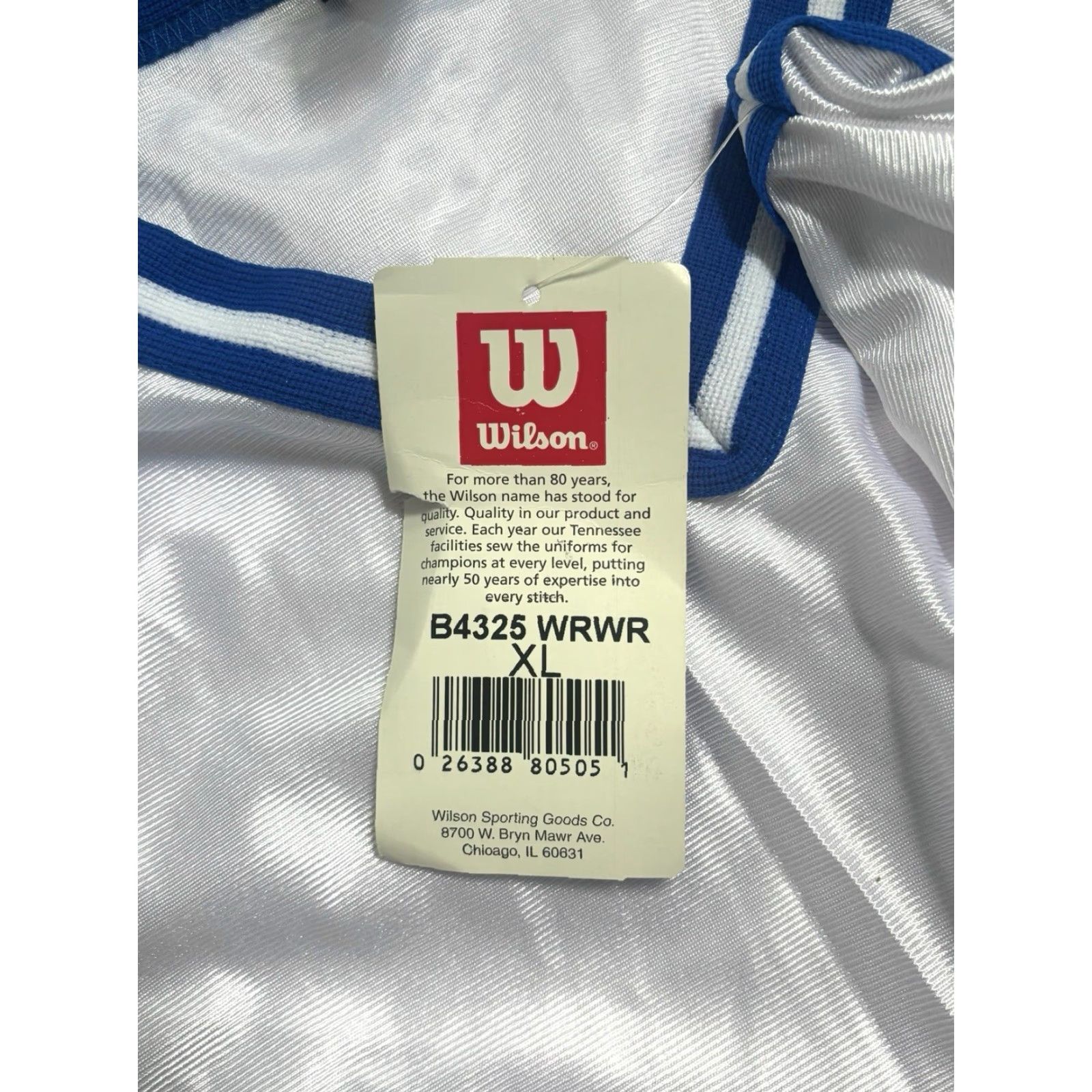 Wilson VINTAGE Wilson Jersey Tank Mens XL NOS NWT 90s USA Made White Royal Blue Basketball NOS NWT Size US XL / EU 56 / 4 - 3 Thumbnail